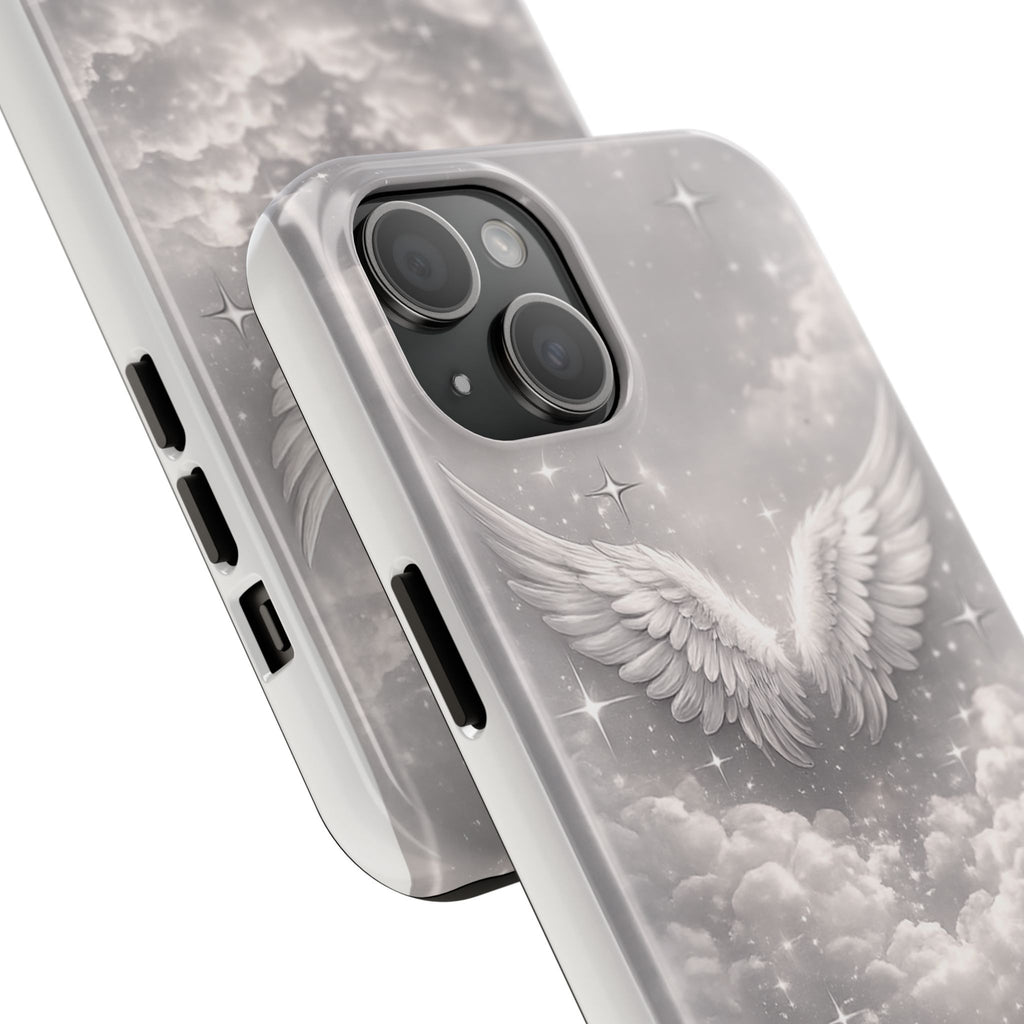 Angel Wings Cloud Tough Phone Case — Protective iPhone Case with Heavenly Wing Design