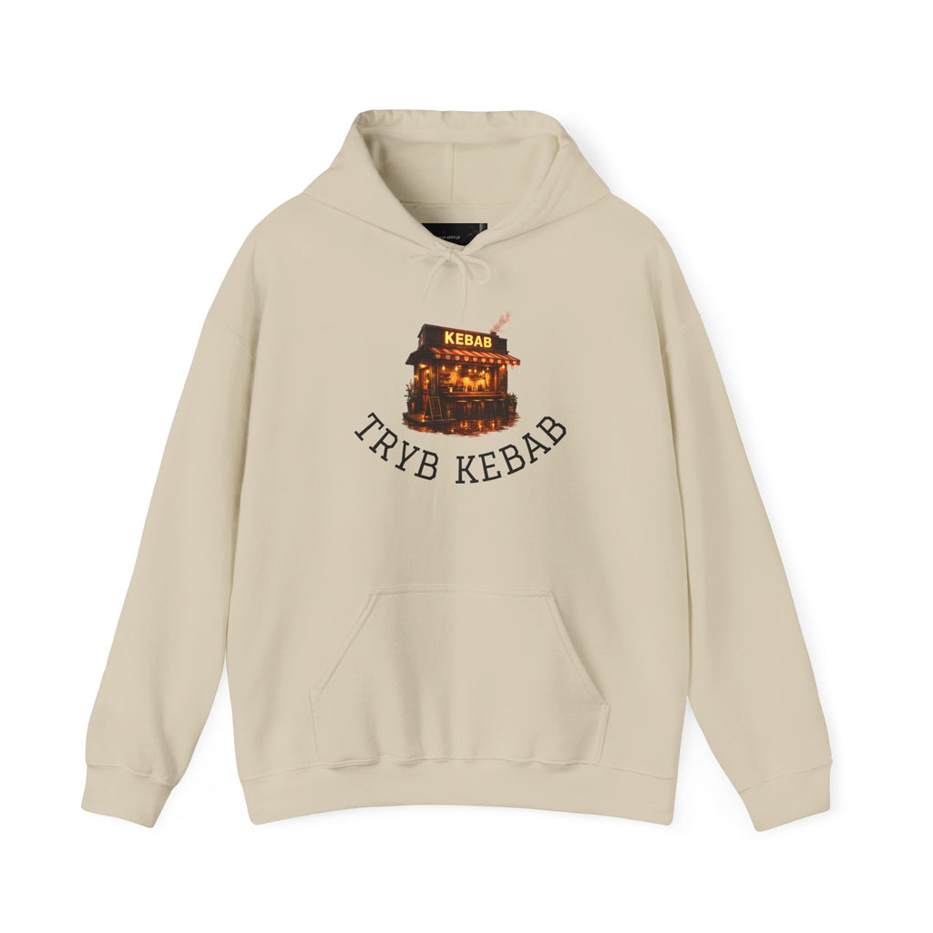 Kebab Shop Graphic Tee — 'Tryb Kebab' Street Food Wrap Illustration