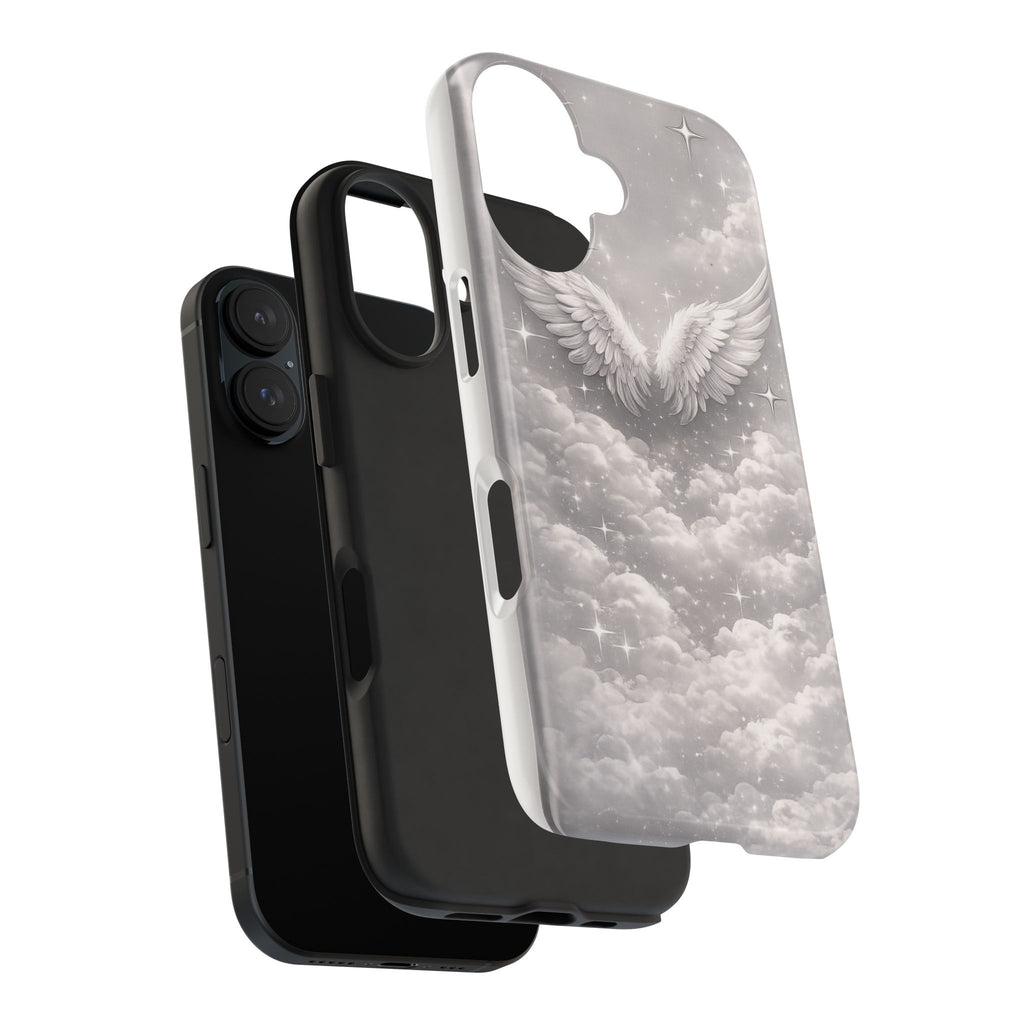 Angel Wings Cloud Tough Phone Case — Protective iPhone Case with Heavenly Wing Design