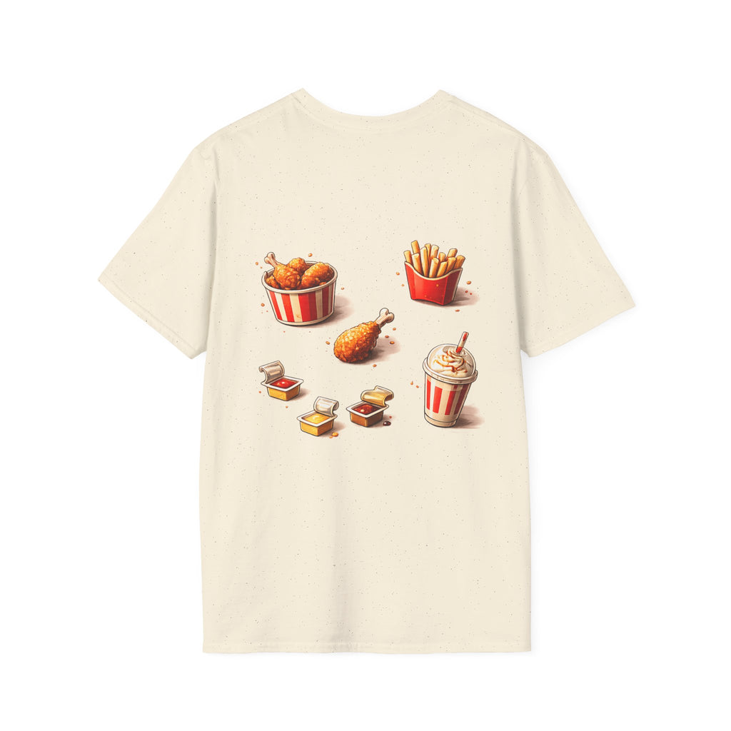KFC-Inspired 'BOSSKFS' Fried Chicken T-Shirt — Fast Food Graphic Tee (low price)