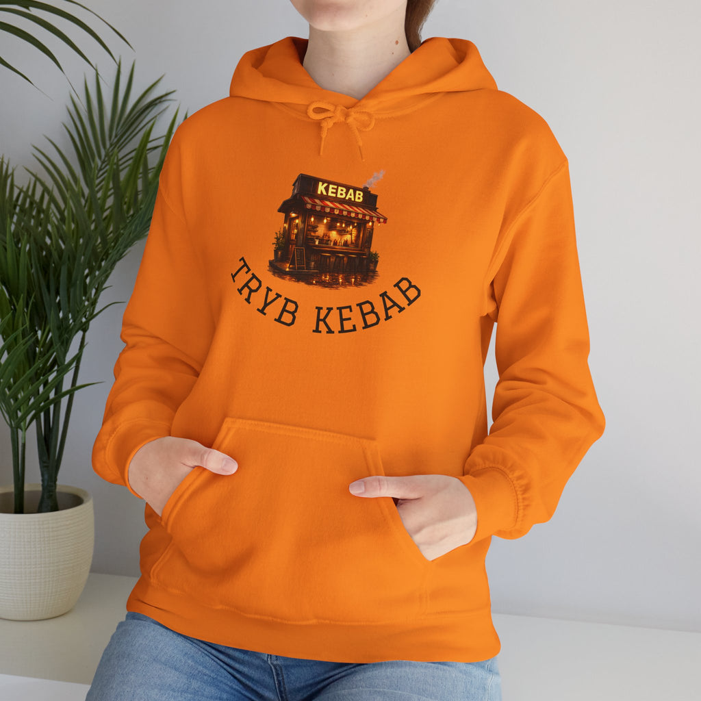 Kebab Shop Graphic Tee — 'Tryb Kebab' Street Food Wrap Illustration