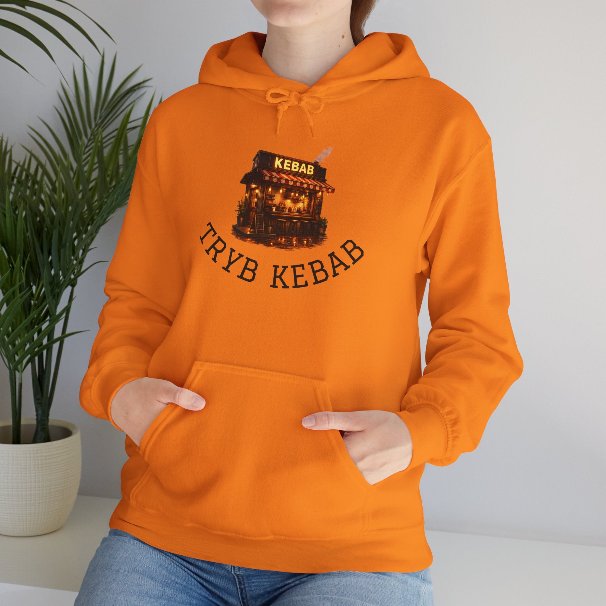Kebab Shop Graphic Tee — 'Tryb Kebab' Street Food Wrap Illustration