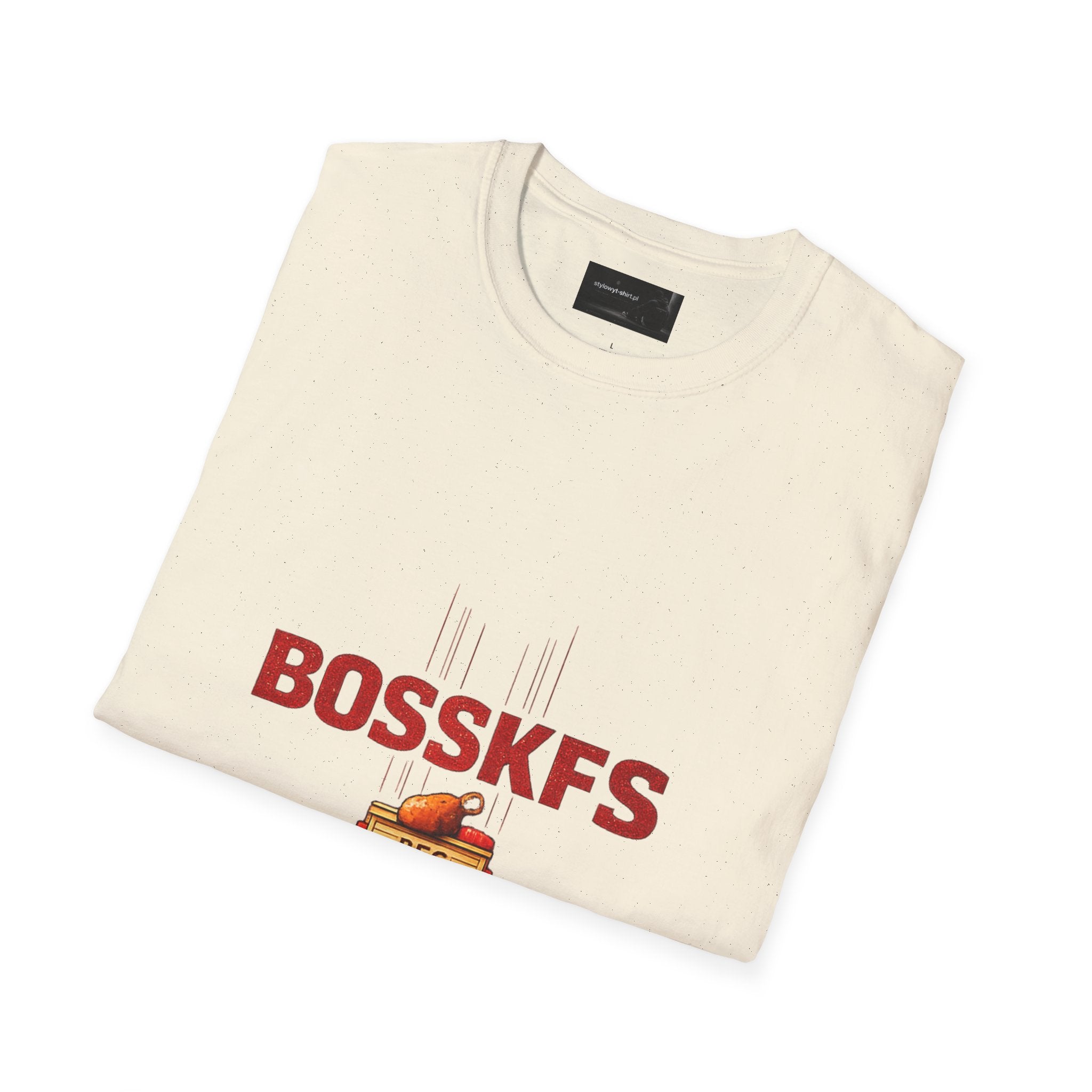 KFC-Inspired 'BOSSKFS' Fried Chicken T-Shirt — Fast Food Graphic Tee (low price)