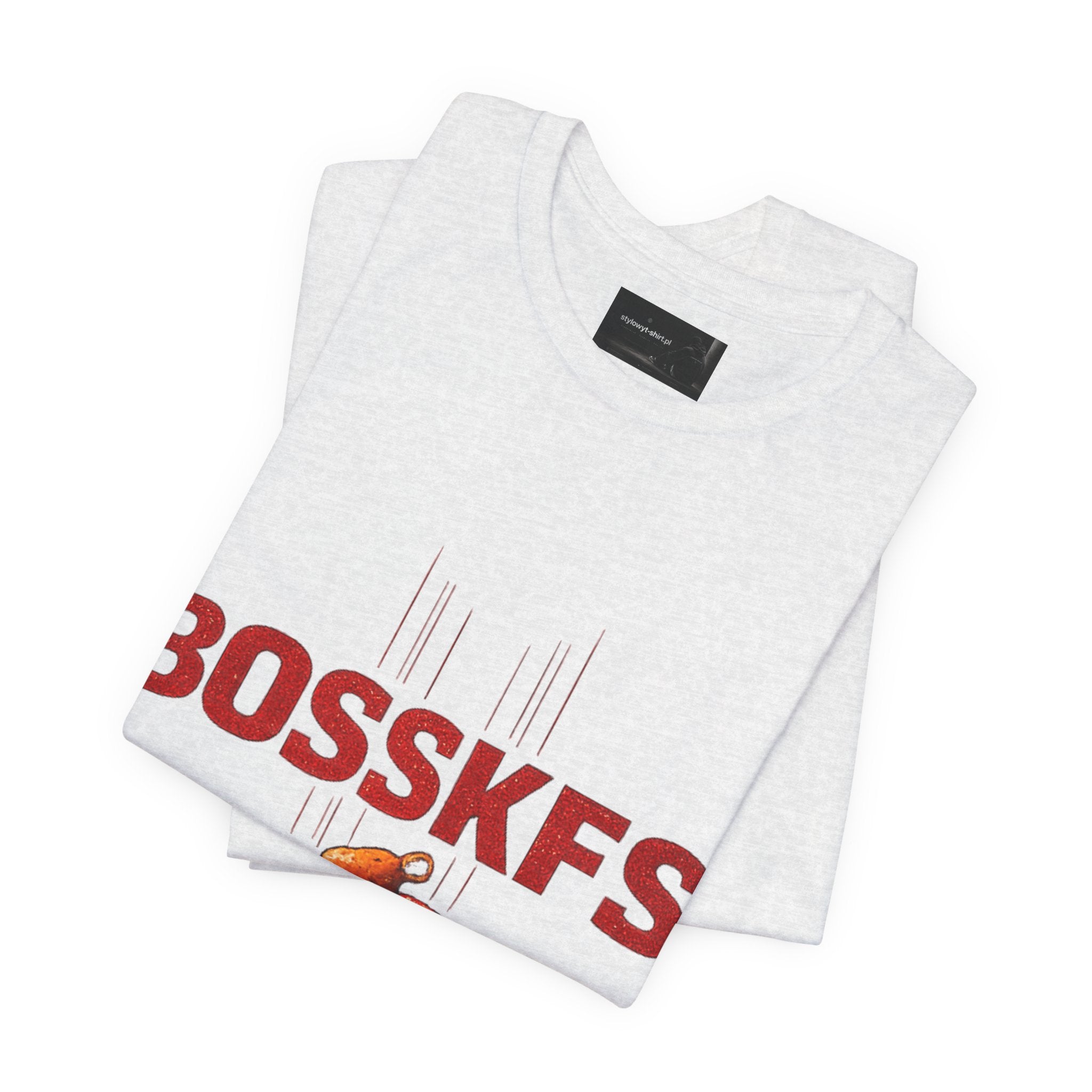 Fast-Food Graphic Tee — 'BOSSKF'S' Chicken & Fries Restaurant Shirt