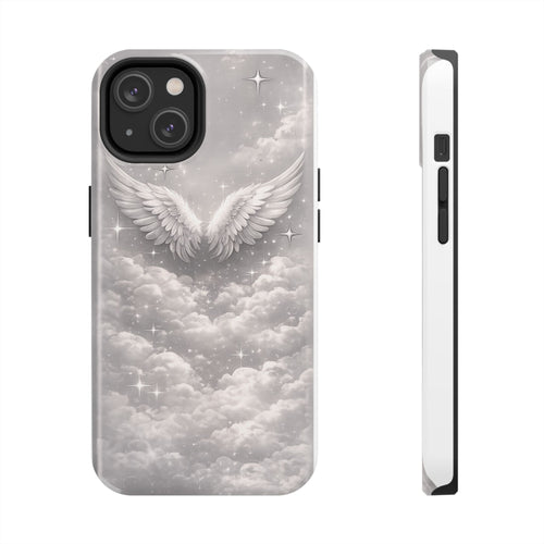 Angel Wings Cloud Tough Phone Case — Protective iPhone Case with Heavenly Wing Design
