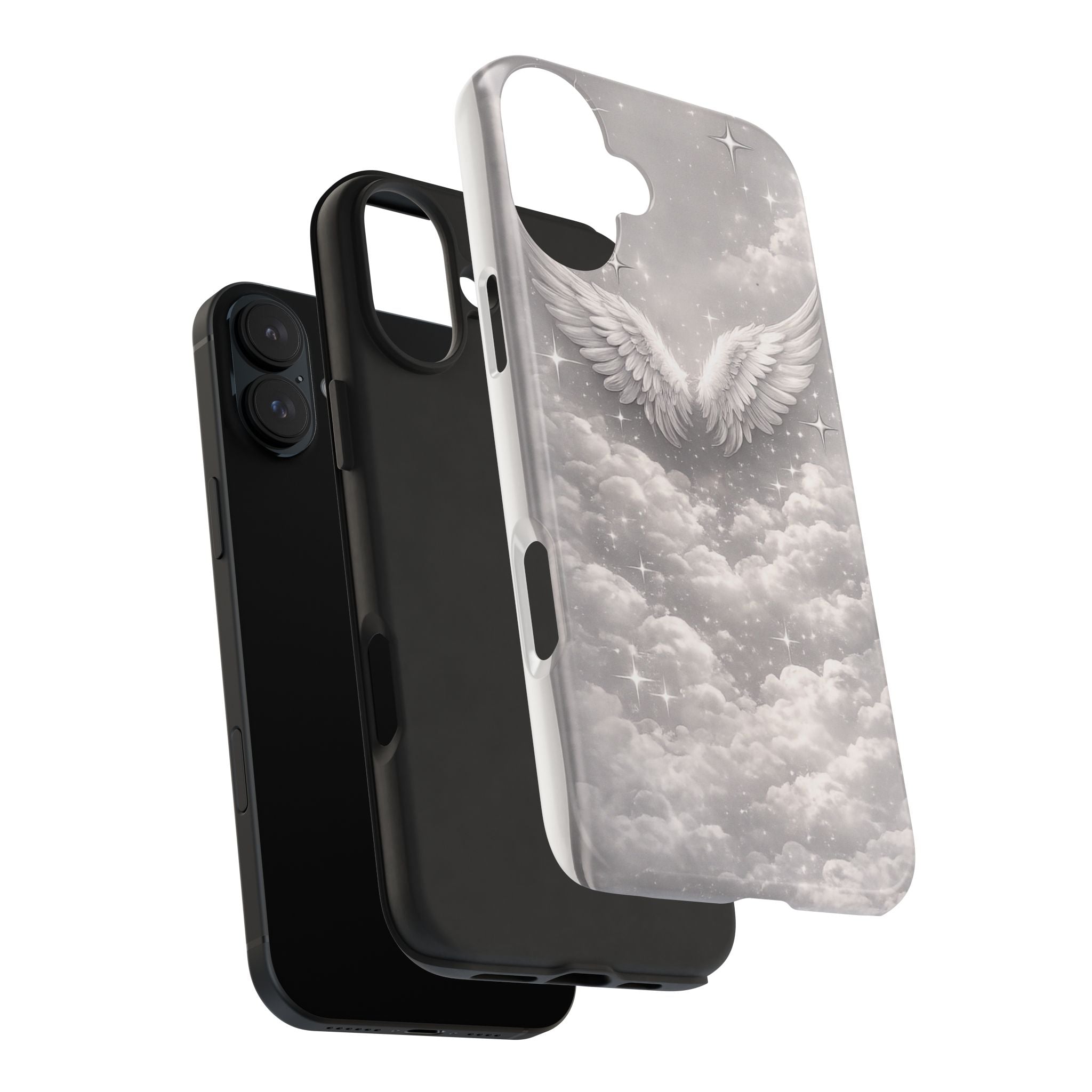 Angel Wings Cloud Tough Phone Case — Protective iPhone Case with Heavenly Wing Design
