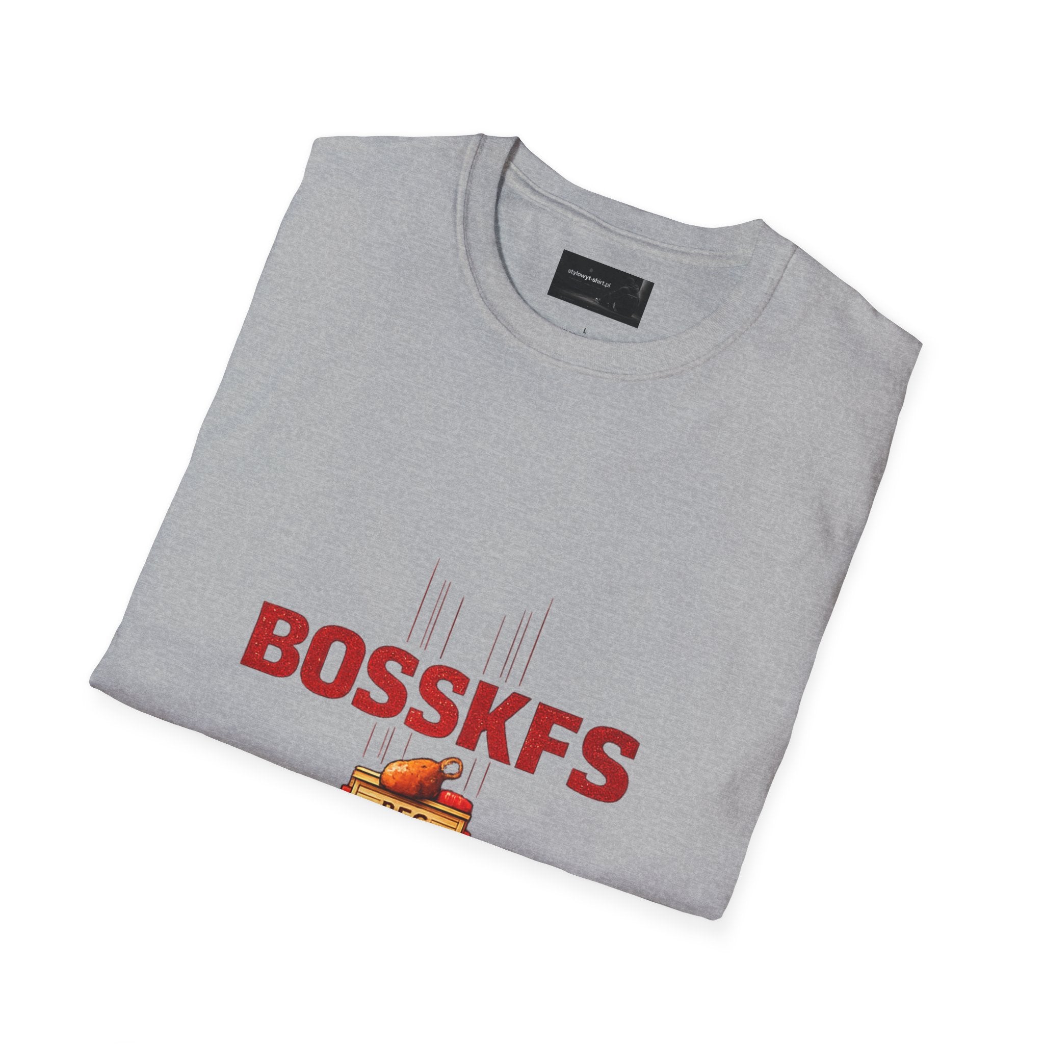 KFC-Inspired 'BOSSKFS' Fried Chicken T-Shirt — Fast Food Graphic Tee (low price)