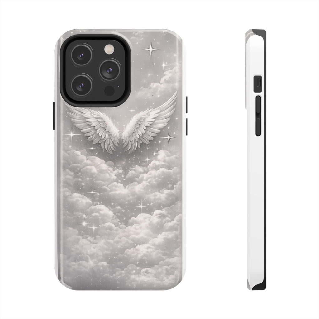 Angel Wings Cloud Tough Phone Case — Protective iPhone Case with Heavenly Wing Design