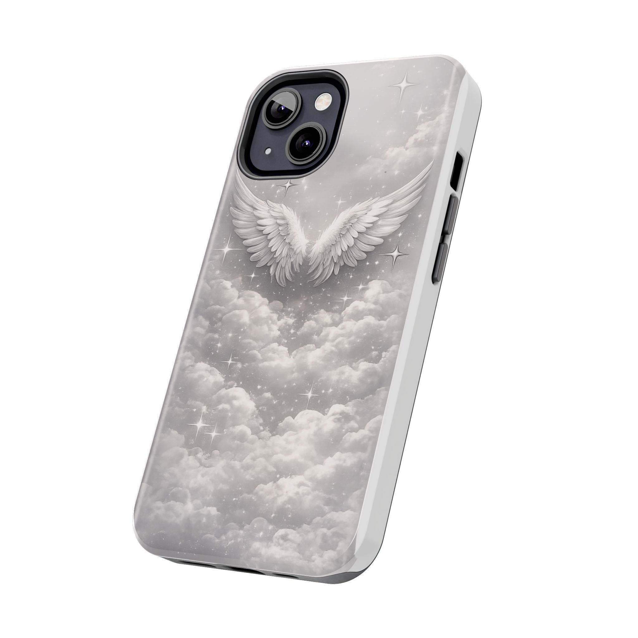 Angel Wings Cloud Tough Phone Case — Protective iPhone Case with Heavenly Wing Design