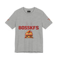 Fast-Food Graphic Tee — 'BOSSKF'S' Chicken & Fries Restaurant Shirt