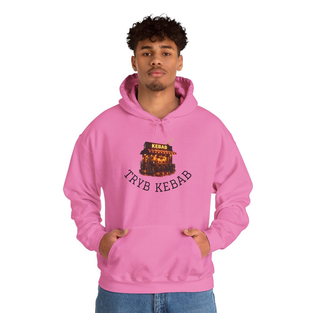 Kebab Shop Graphic Tee — 'Tryb Kebab' Street Food Wrap Illustration