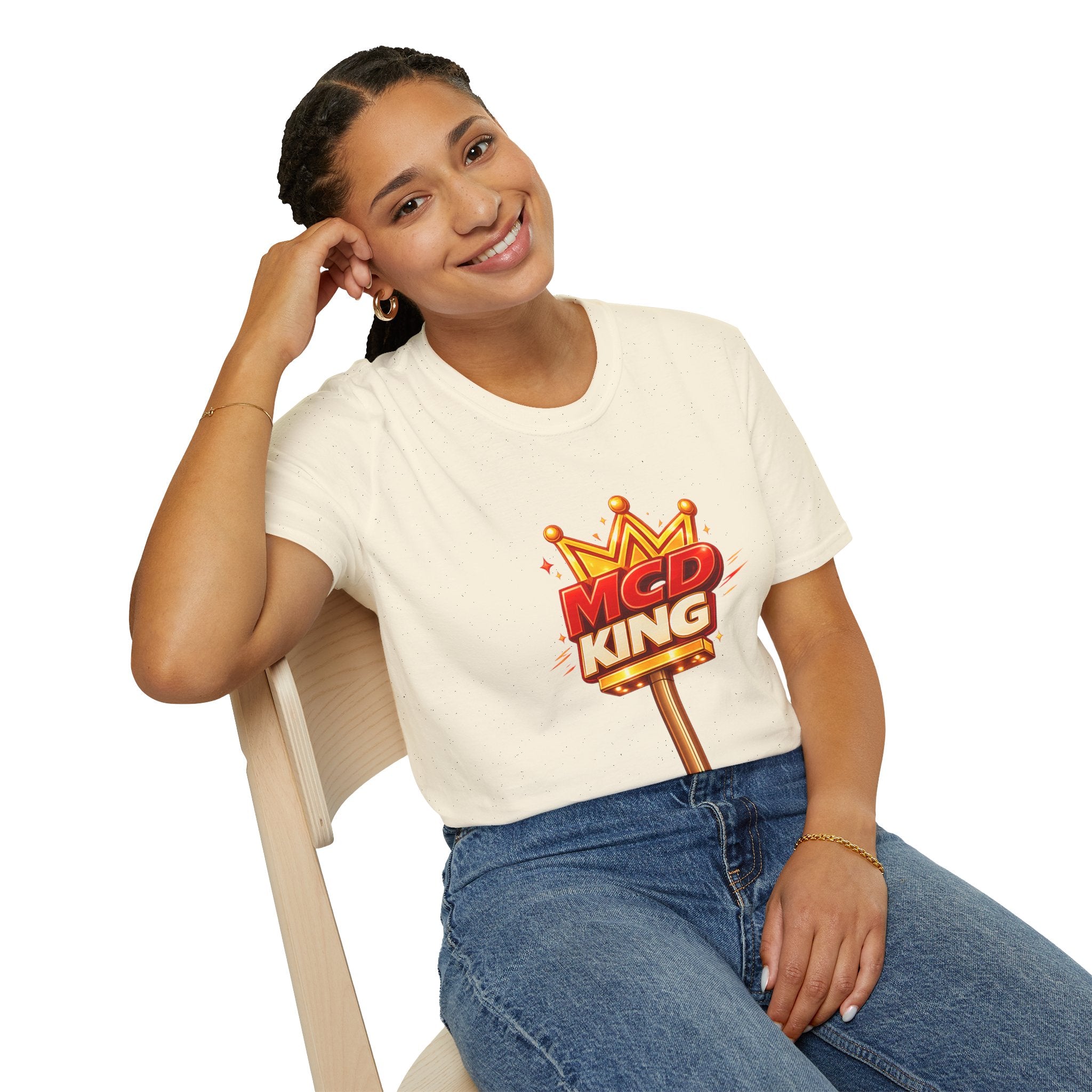 Unisex Softstyle T-Shirt MCD KING (fast-food mcd)
