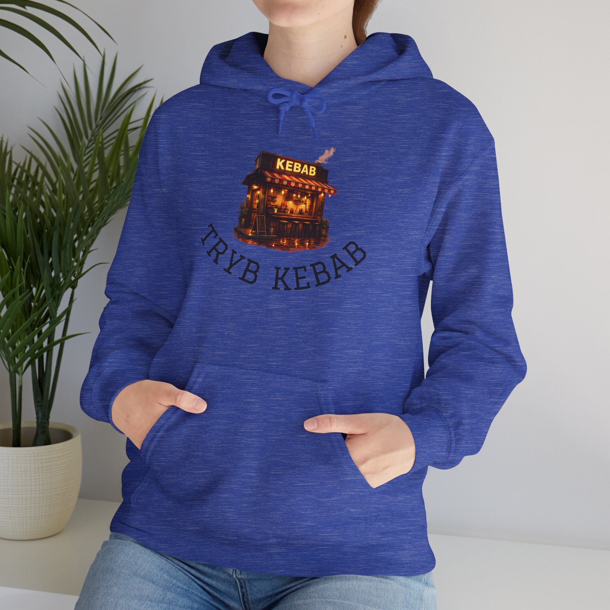 Kebab Shop Graphic Tee — 'Tryb Kebab' Street Food Wrap Illustration