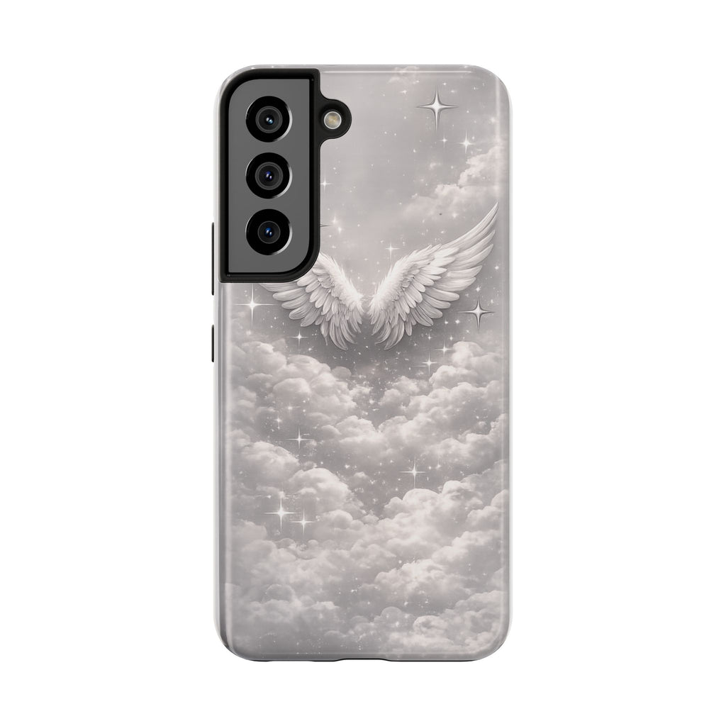 Angel Wings Cloud Tough Phone Case — Protective iPhone Case with Heavenly Wing Design