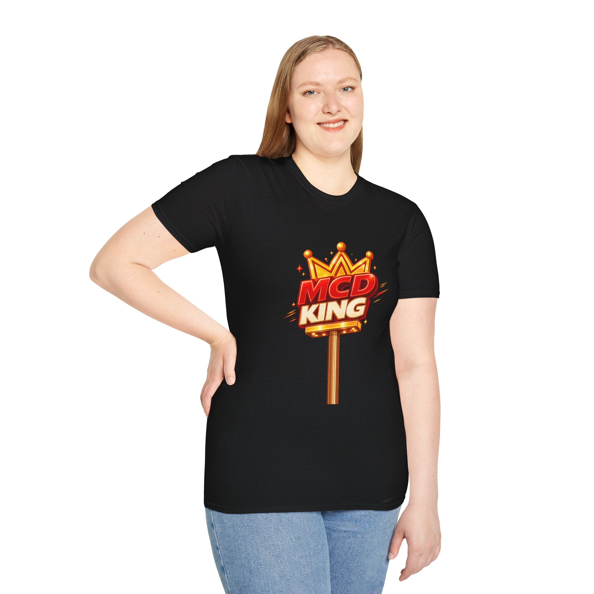 Unisex Softstyle T-Shirt MCD KING (fast-food mcd)
