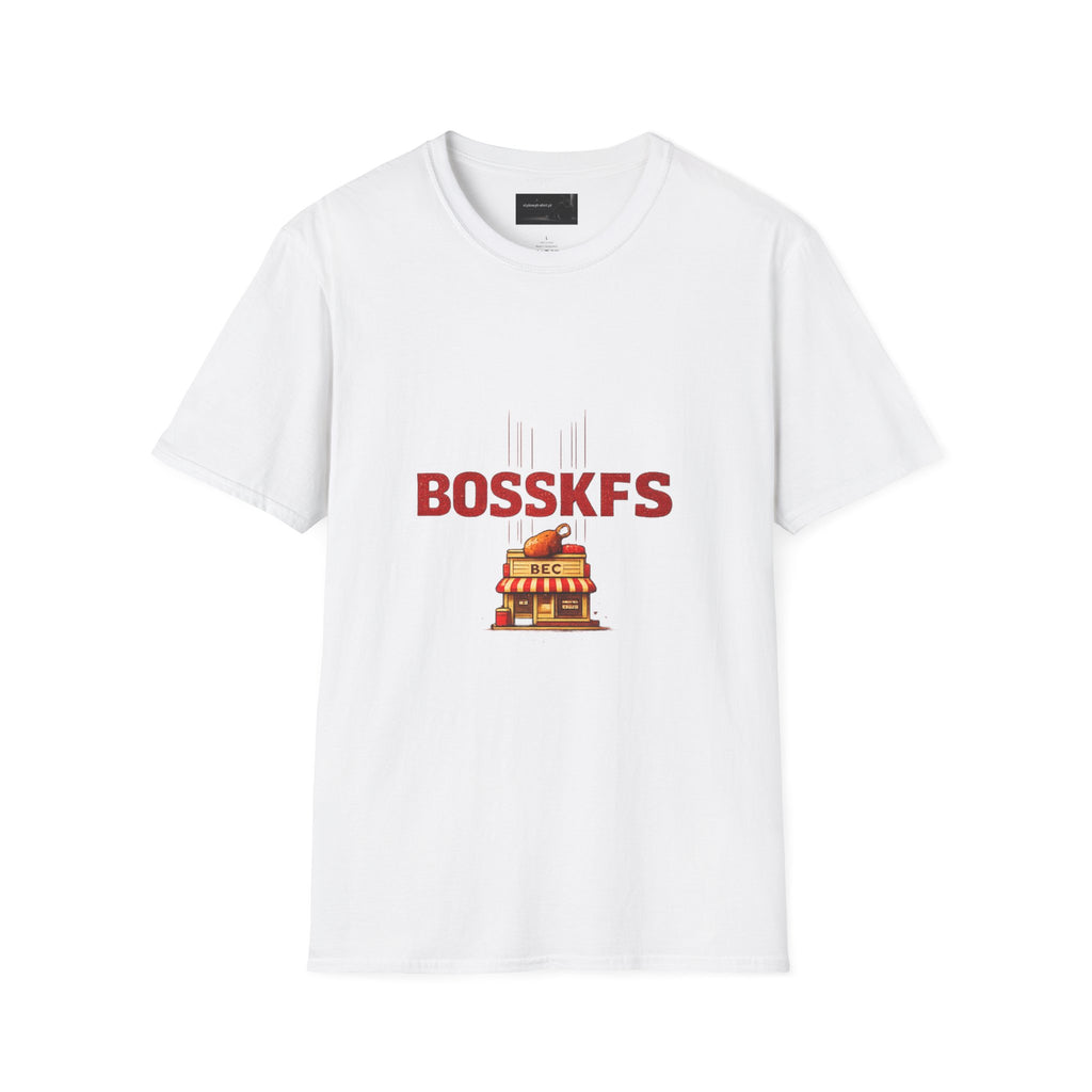 KFC-Inspired 'BOSSKFS' Fried Chicken T-Shirt — Fast Food Graphic Tee (low price)