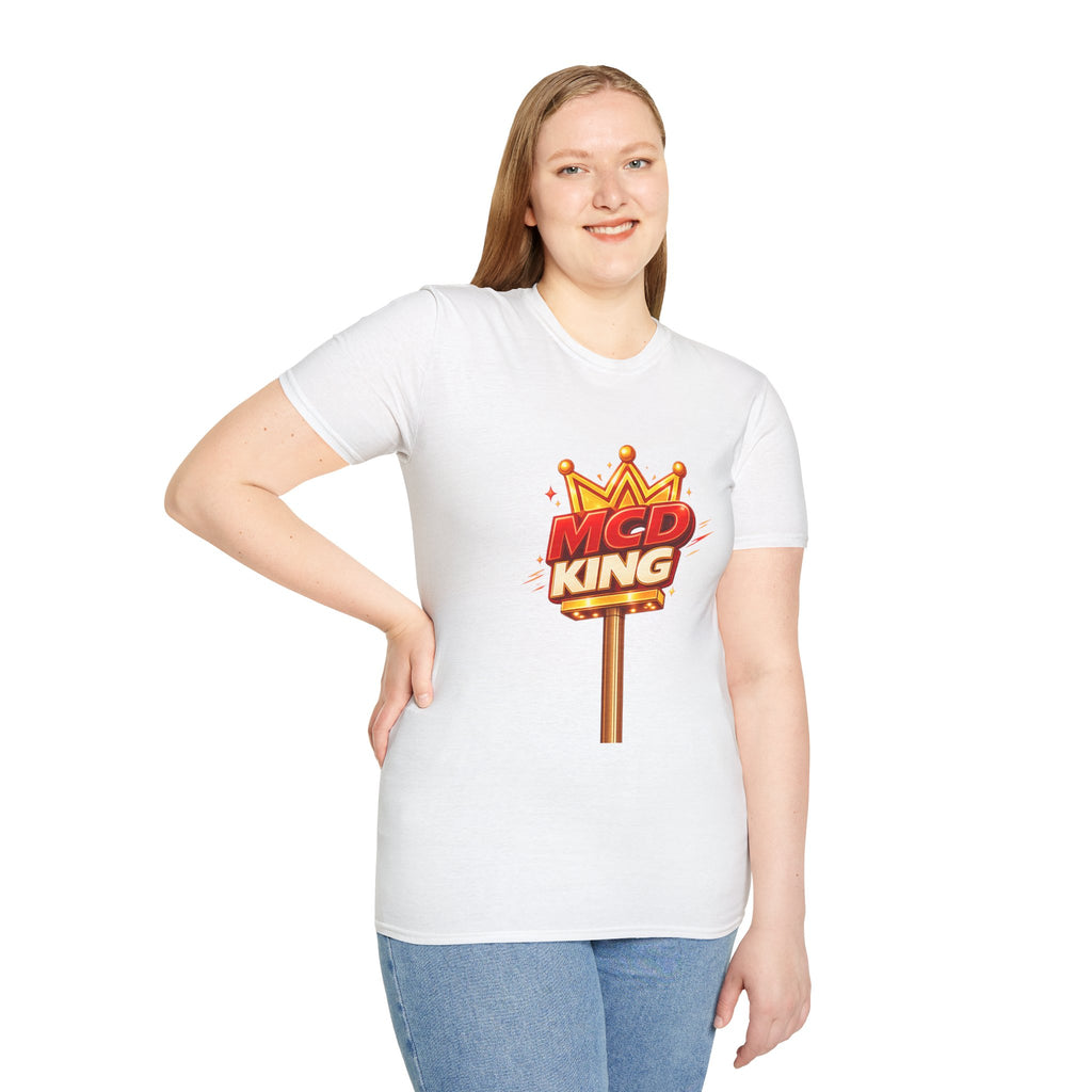 Unisex Softstyle T-Shirt MCD KING (fast-food mcd)