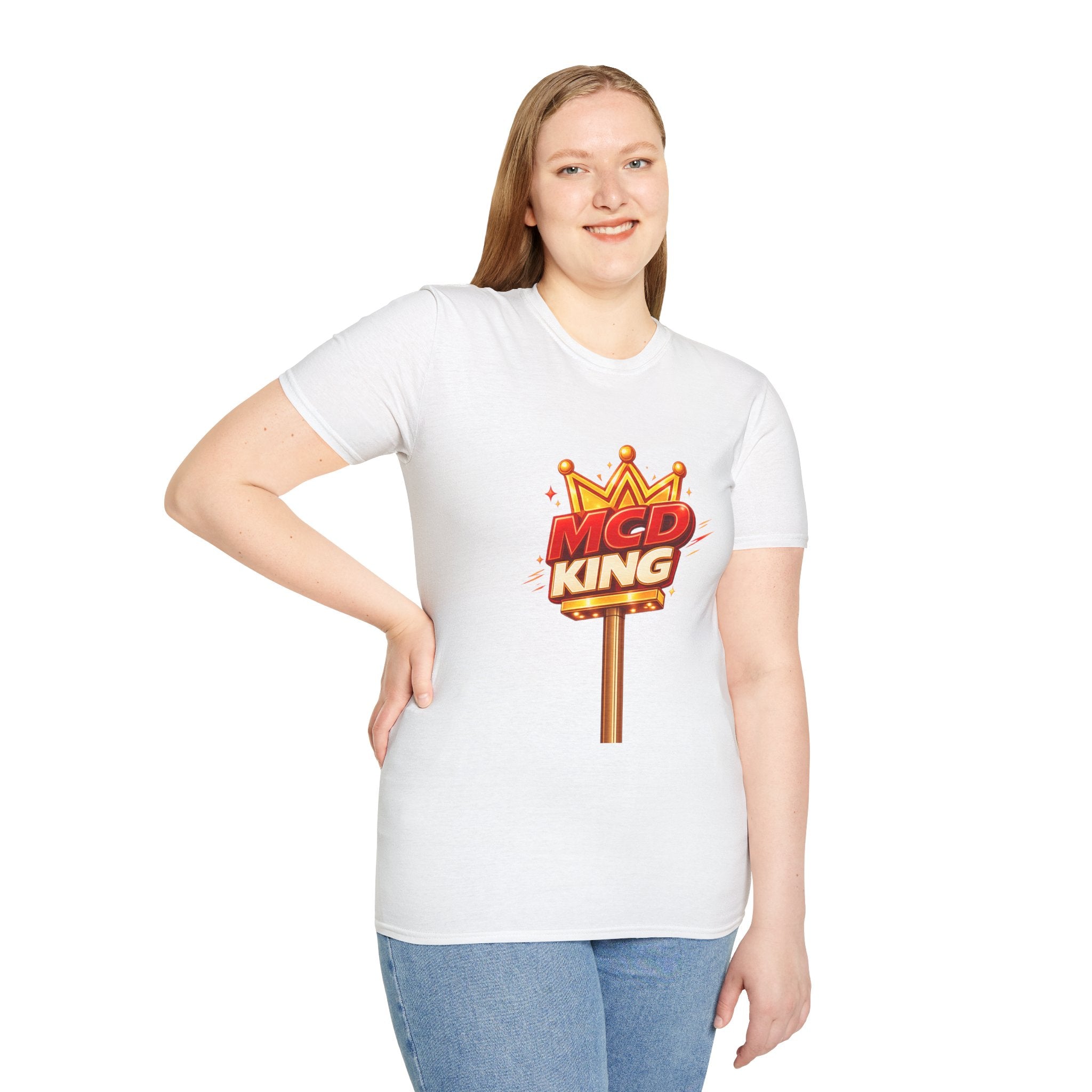Unisex Softstyle T-Shirt MCD KING (fast-food mcd)