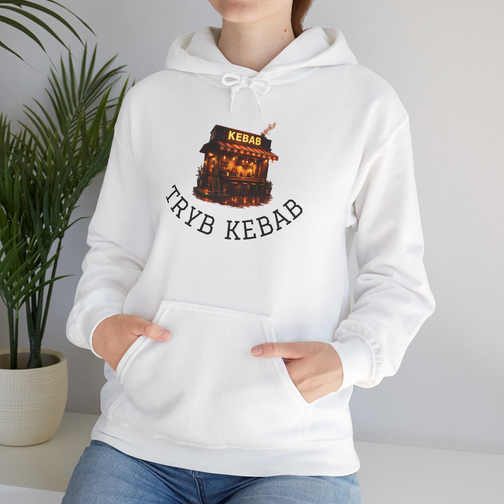 Kebab Shop Graphic Tee — 'Tryb Kebab' Street Food Wrap Illustration
