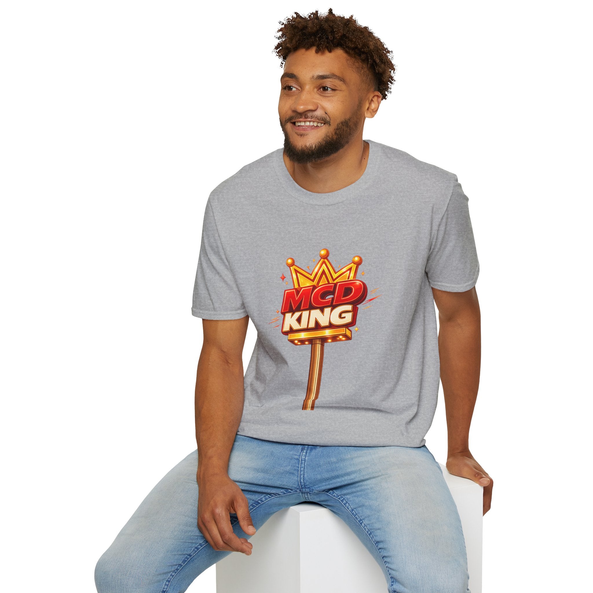 Unisex Softstyle T-Shirt MCD KING (fast-food mcd)