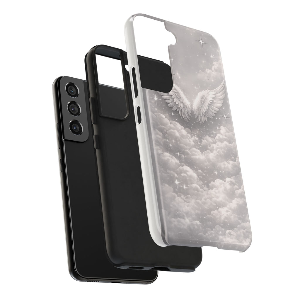 Angel Wings Cloud Tough Phone Case — Protective iPhone Case with Heavenly Wing Design