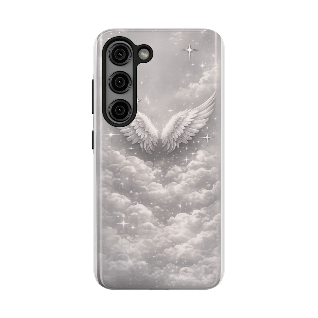 Angel Wings Cloud Tough Phone Case — Protective iPhone Case with Heavenly Wing Design