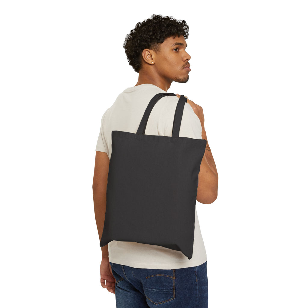 Peekaboo Black Cat Tote Bag — Cute Kitty Canvas Tote