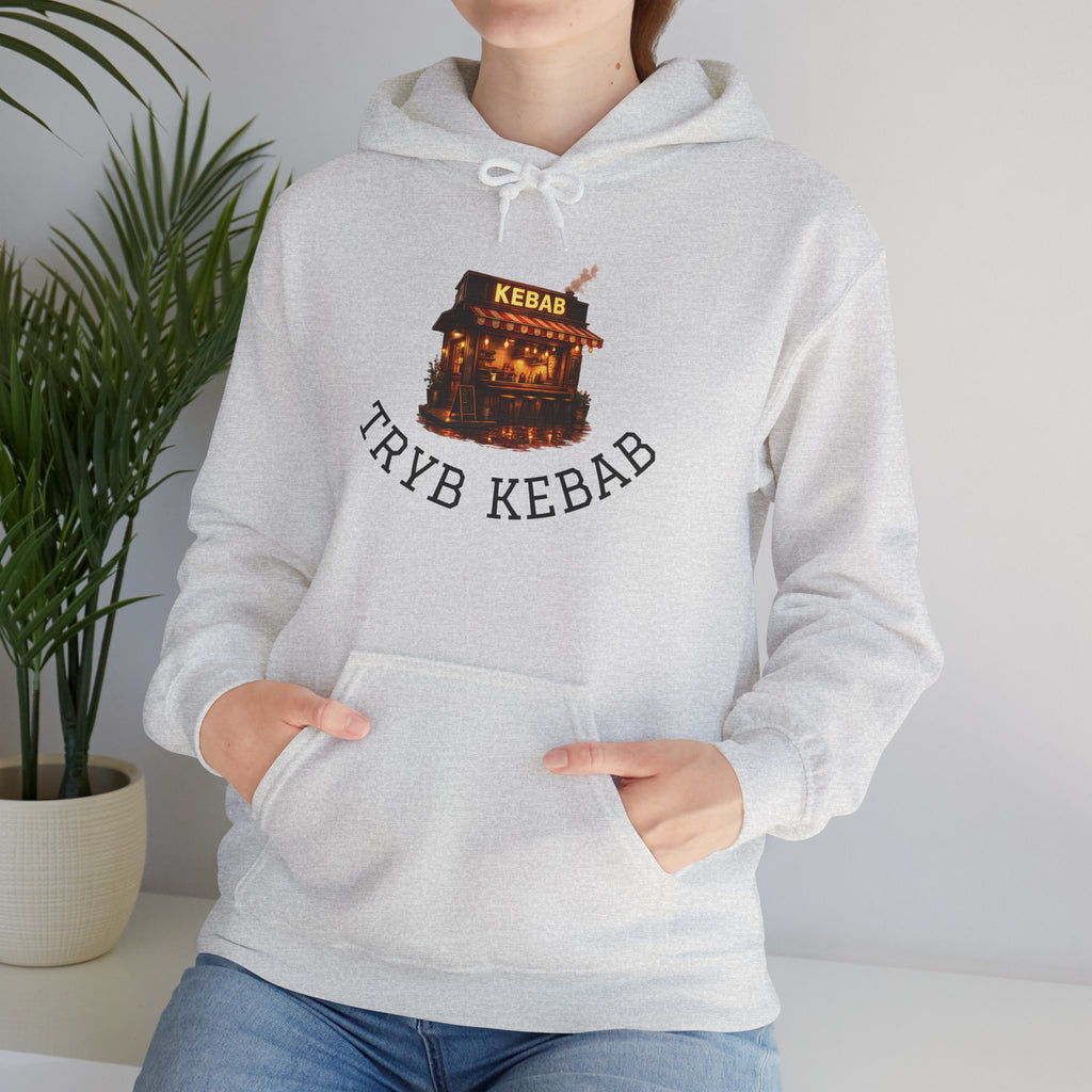 Kebab Shop Graphic Tee — 'Tryb Kebab' Street Food Wrap Illustration