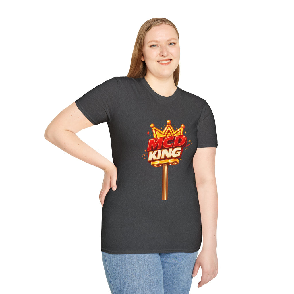 Unisex Softstyle T-Shirt MCD KING (fast-food mcd)