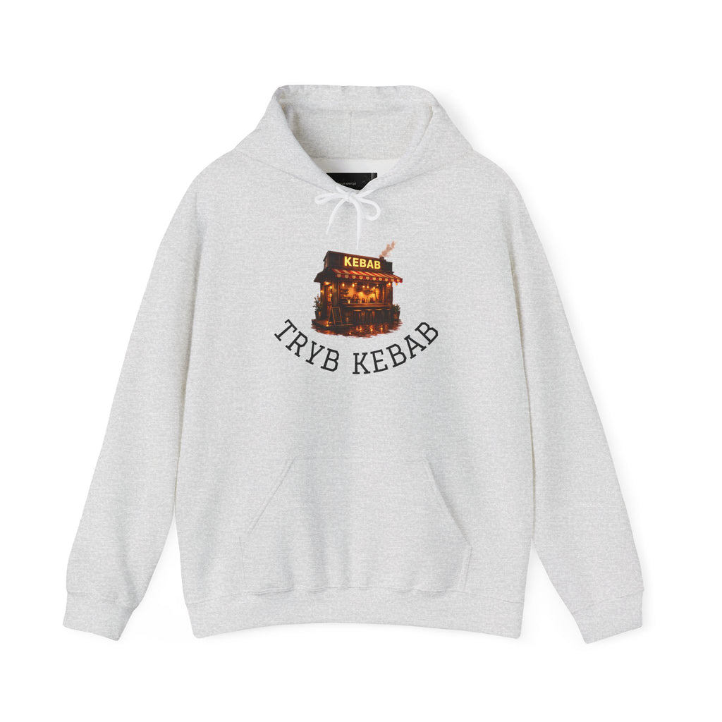 Kebab Shop Graphic Tee — 'Tryb Kebab' Street Food Wrap Illustration