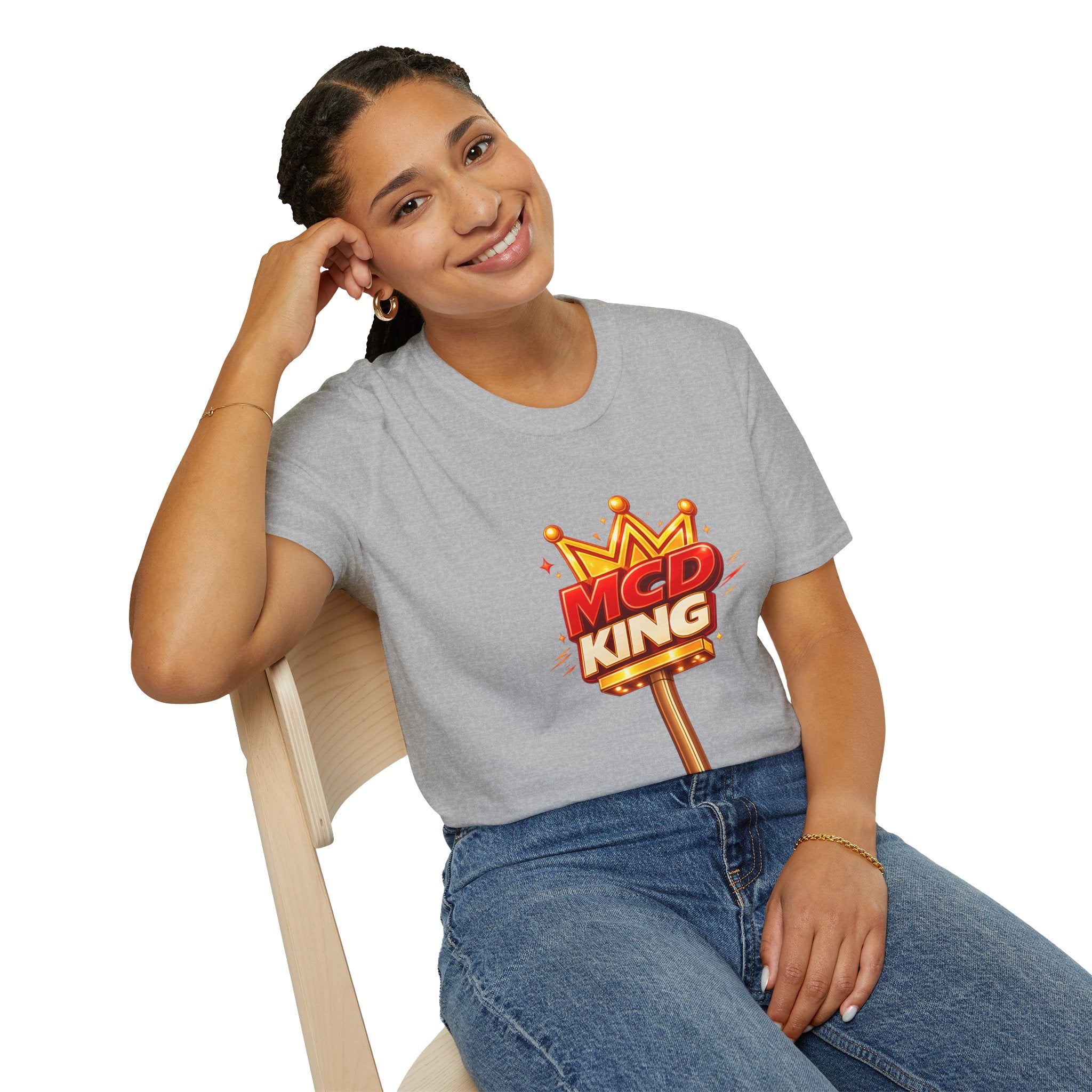 Unisex Softstyle T-Shirt MCD KING (fast-food mcd)