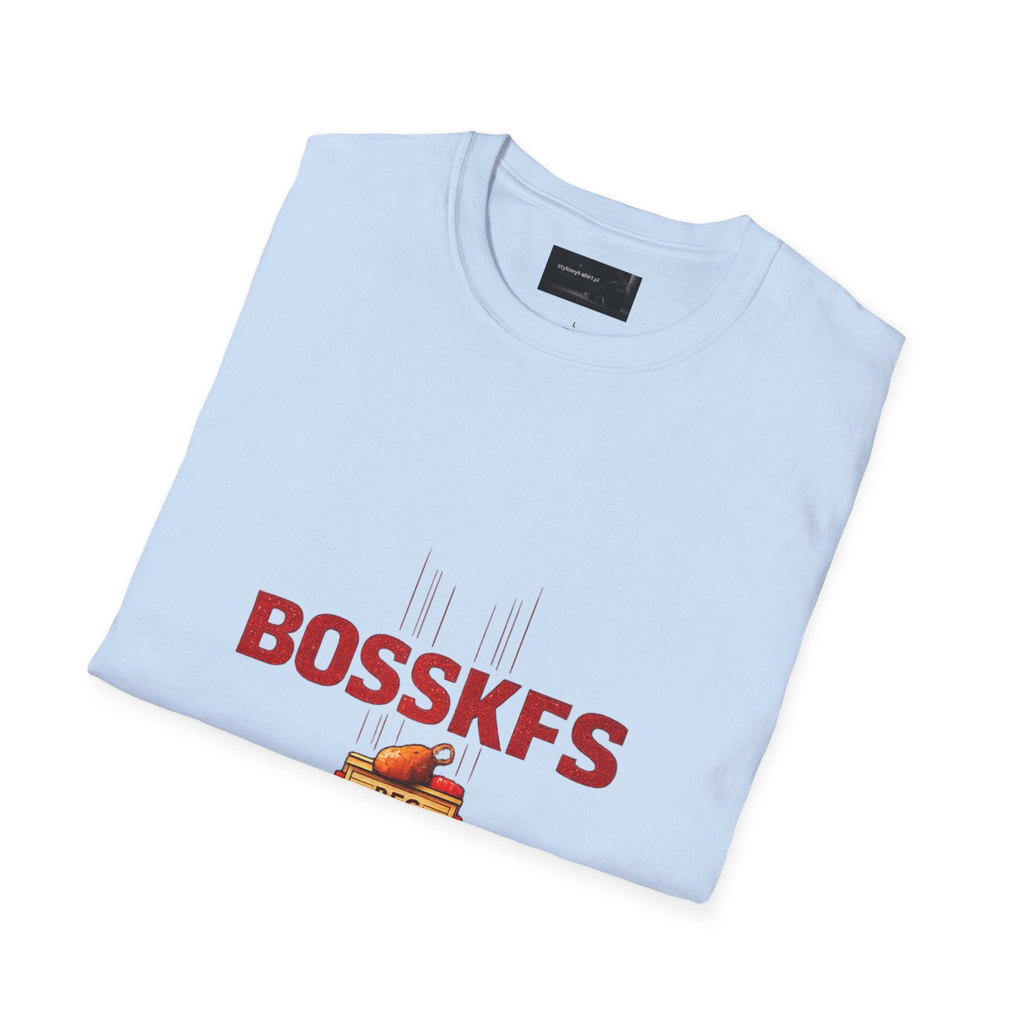KFC-Inspired 'BOSSKFS' Fried Chicken T-Shirt — Fast Food Graphic Tee (low price)