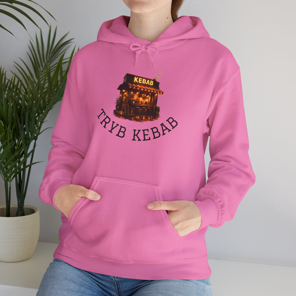 Kebab Shop Graphic Tee — 'Tryb Kebab' Street Food Wrap Illustration