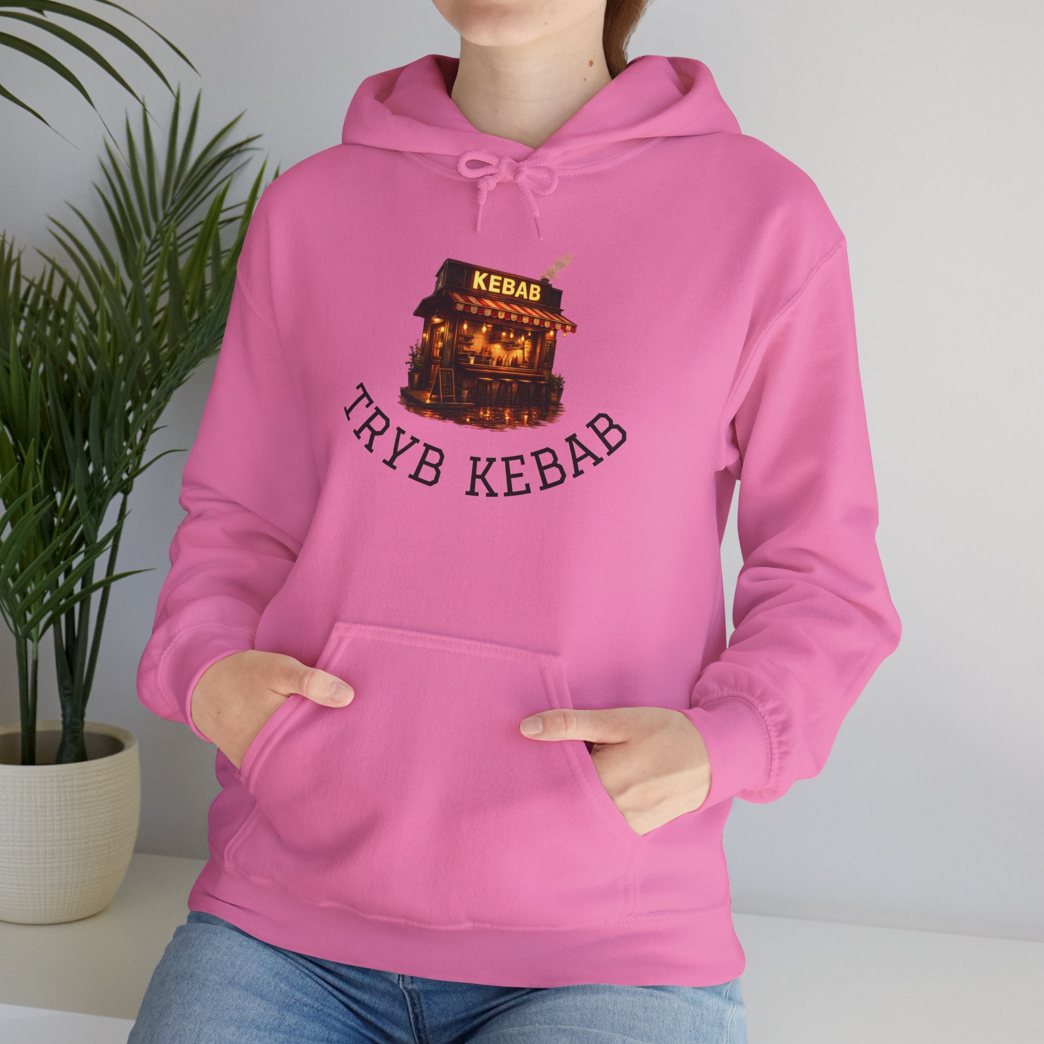 Kebab Shop Graphic Tee — 'Tryb Kebab' Street Food Wrap Illustration