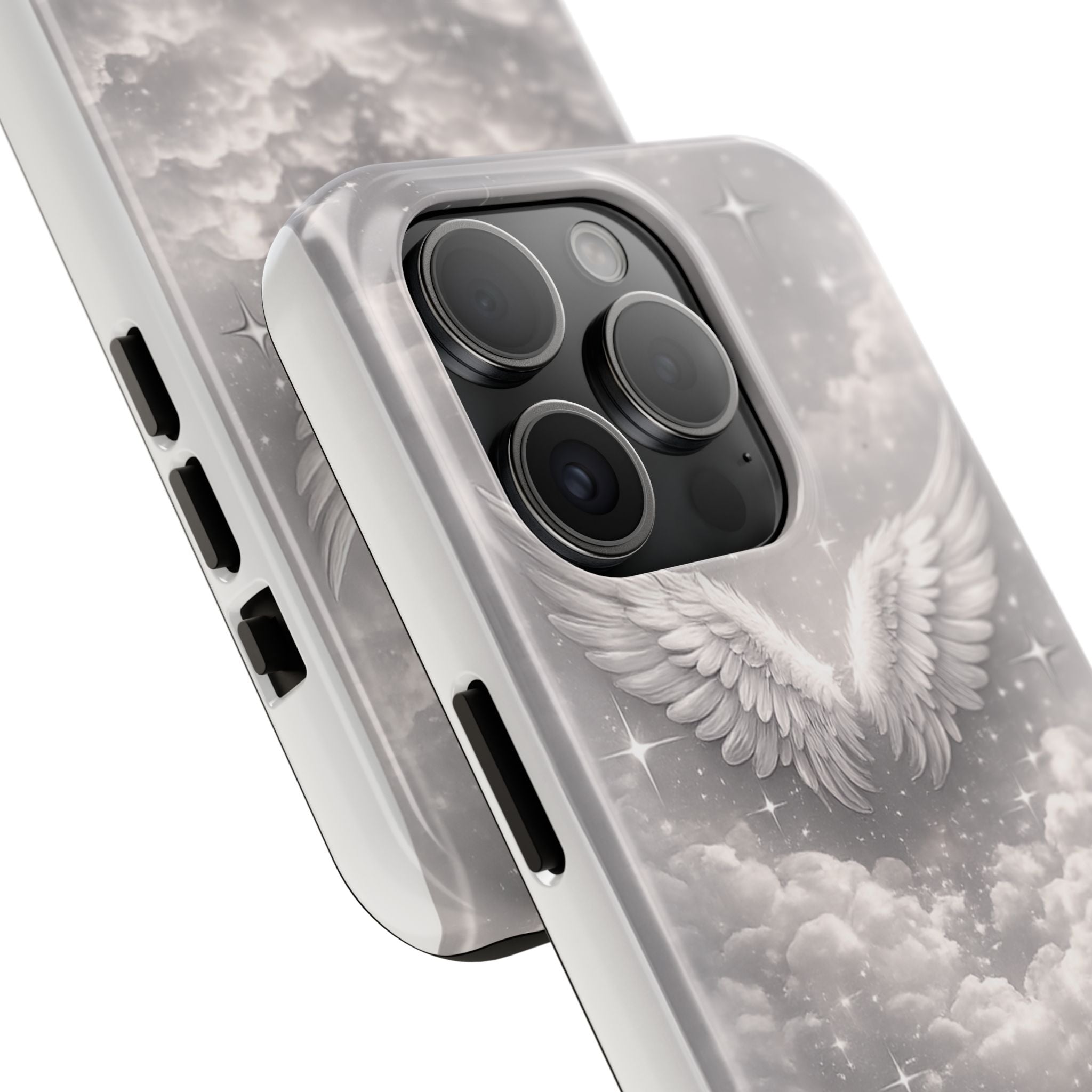 Angel Wings Cloud Tough Phone Case — Protective iPhone Case with Heavenly Wing Design