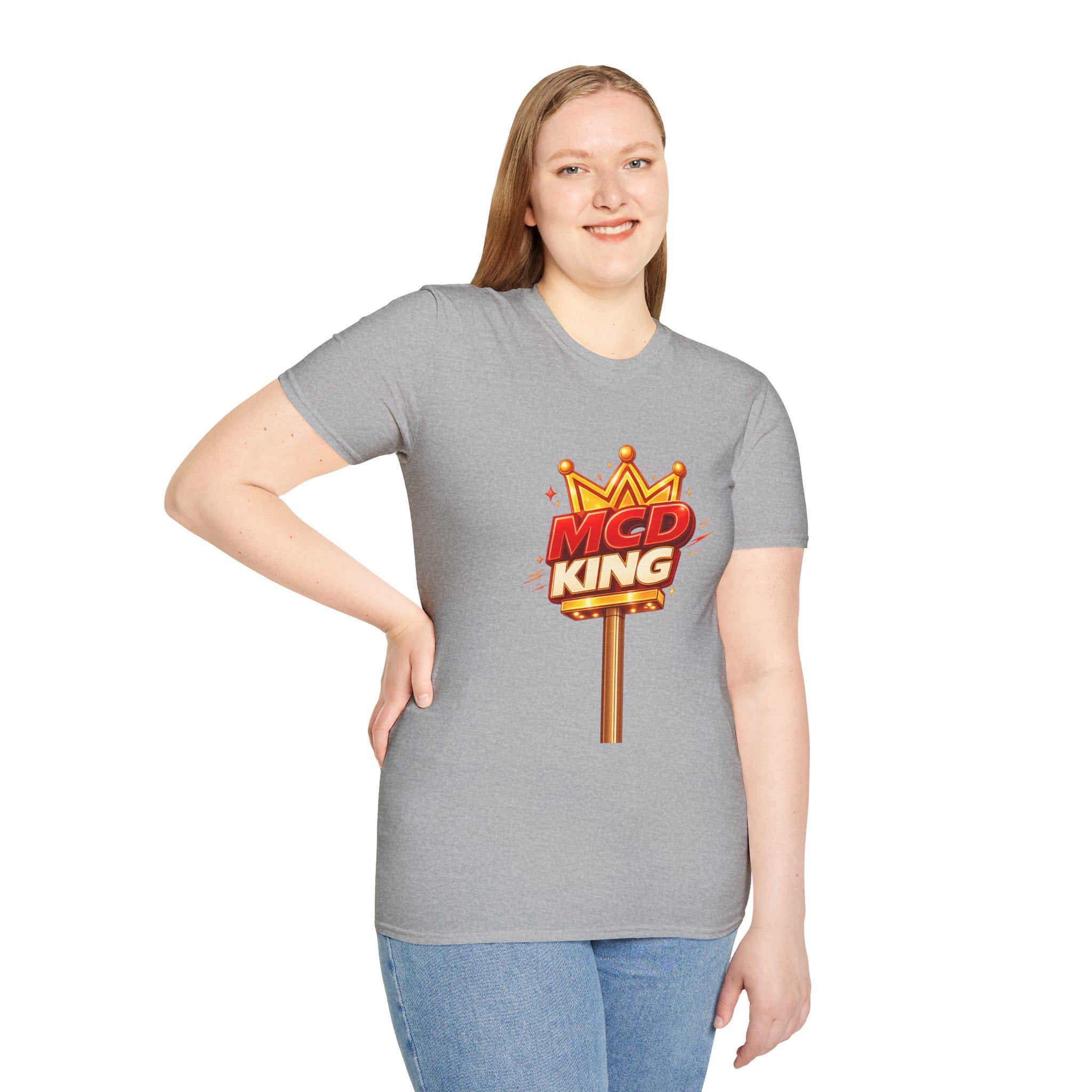 Unisex Softstyle T-Shirt MCD KING (fast-food mcd)