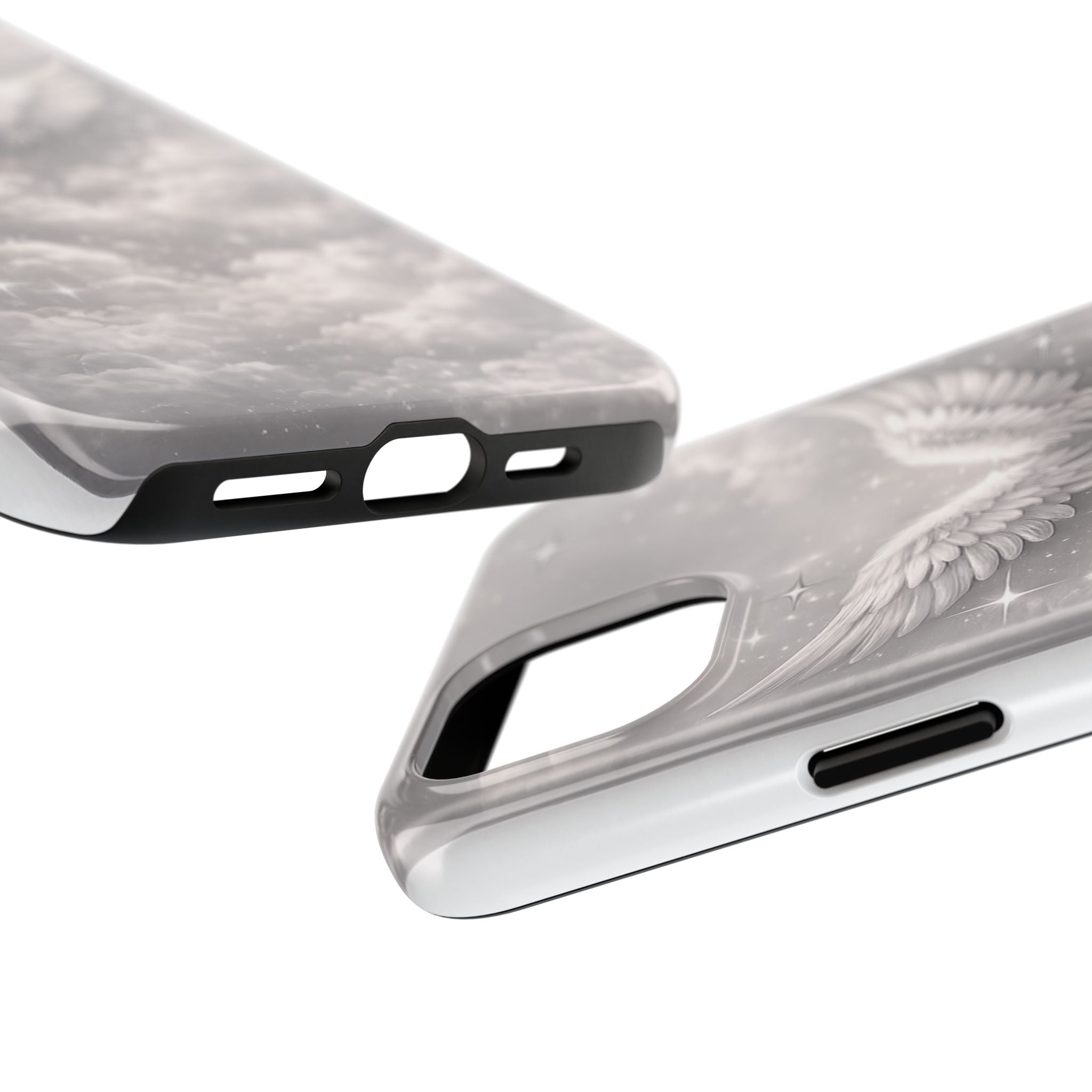 Angel Wings Cloud Tough Phone Case — Protective iPhone Case with Heavenly Wing Design