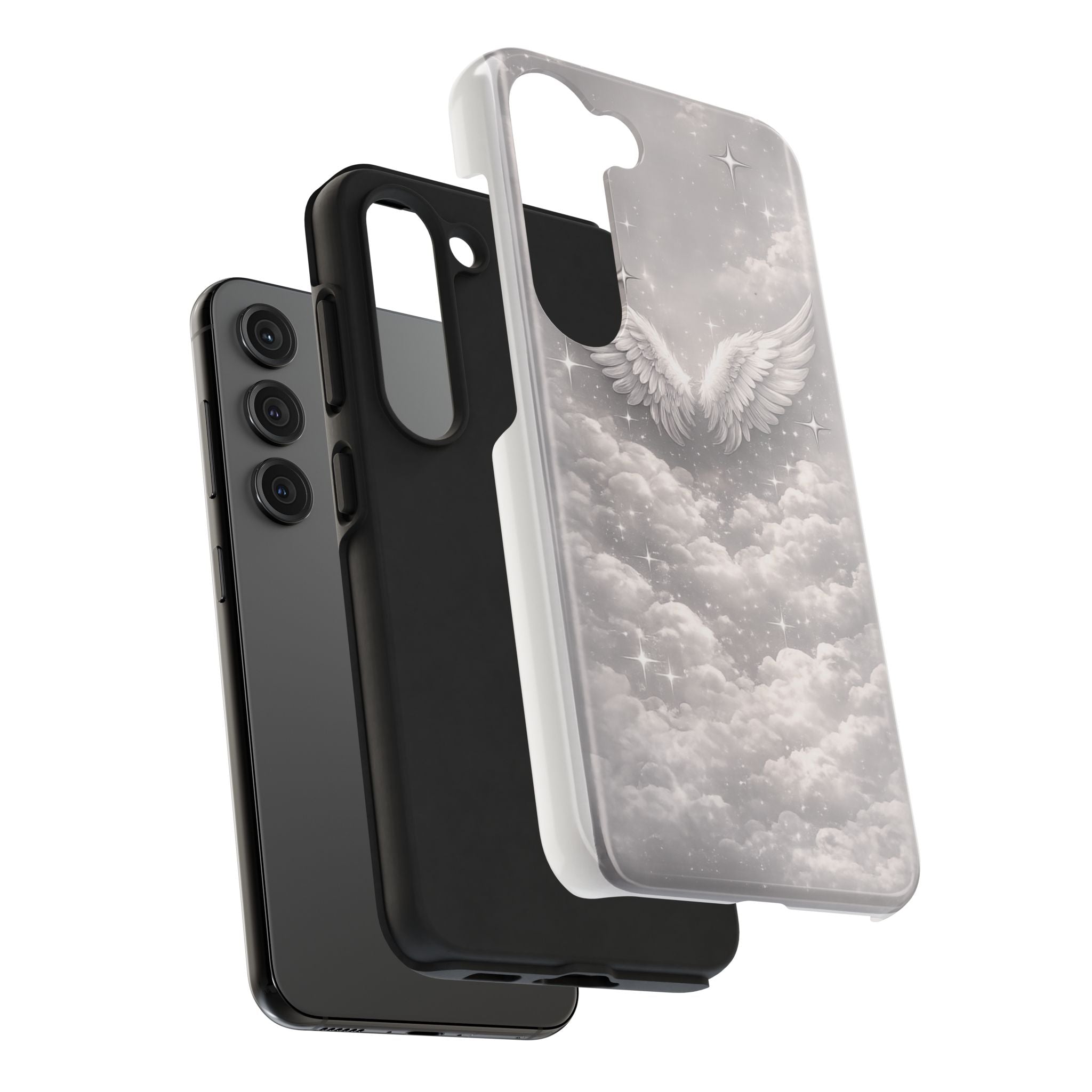 Angel Wings Cloud Tough Phone Case — Protective iPhone Case with Heavenly Wing Design