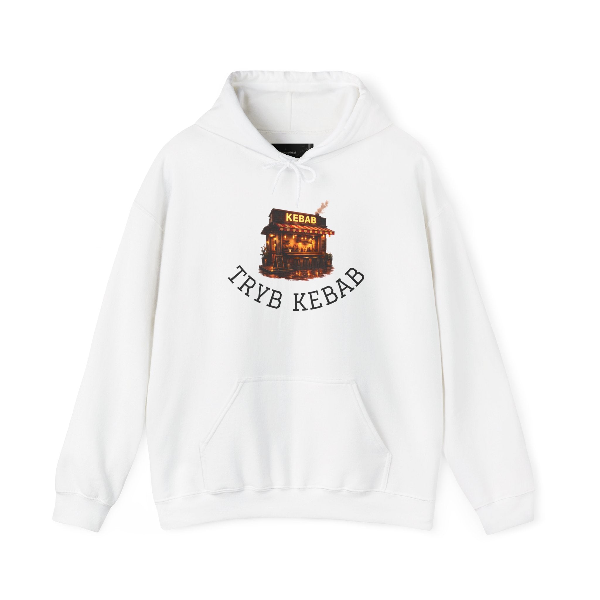 Kebab Shop Graphic Tee — 'Tryb Kebab' Street Food Wrap Illustration