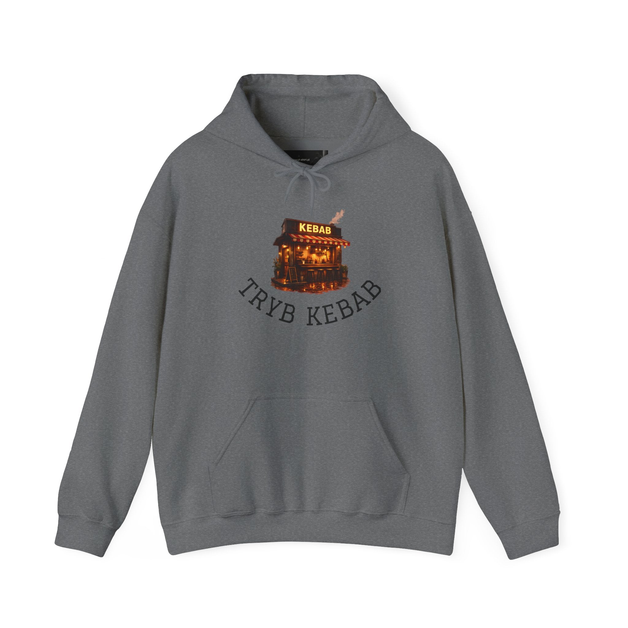 Kebab Shop Graphic Tee — 'Tryb Kebab' Street Food Wrap Illustration
