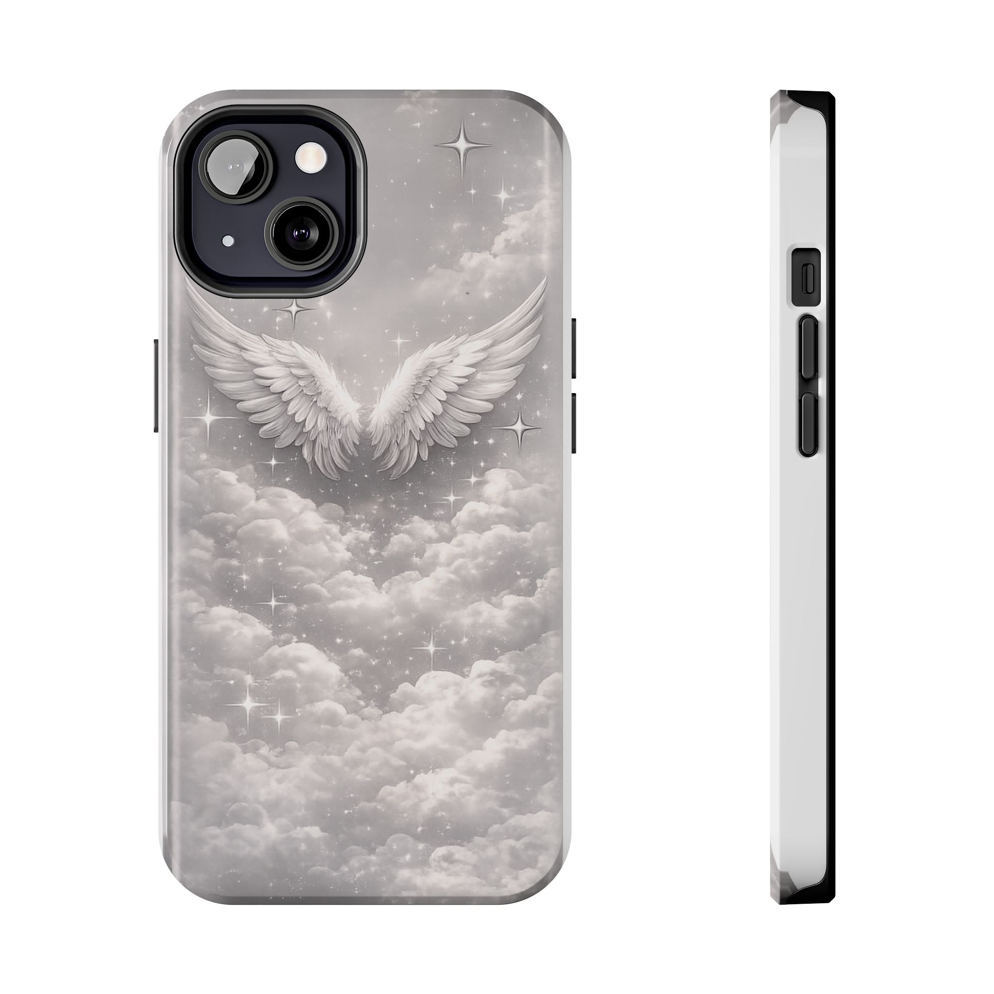 Angel Wings Cloud Tough Phone Case — Protective iPhone Case with Heavenly Wing Design