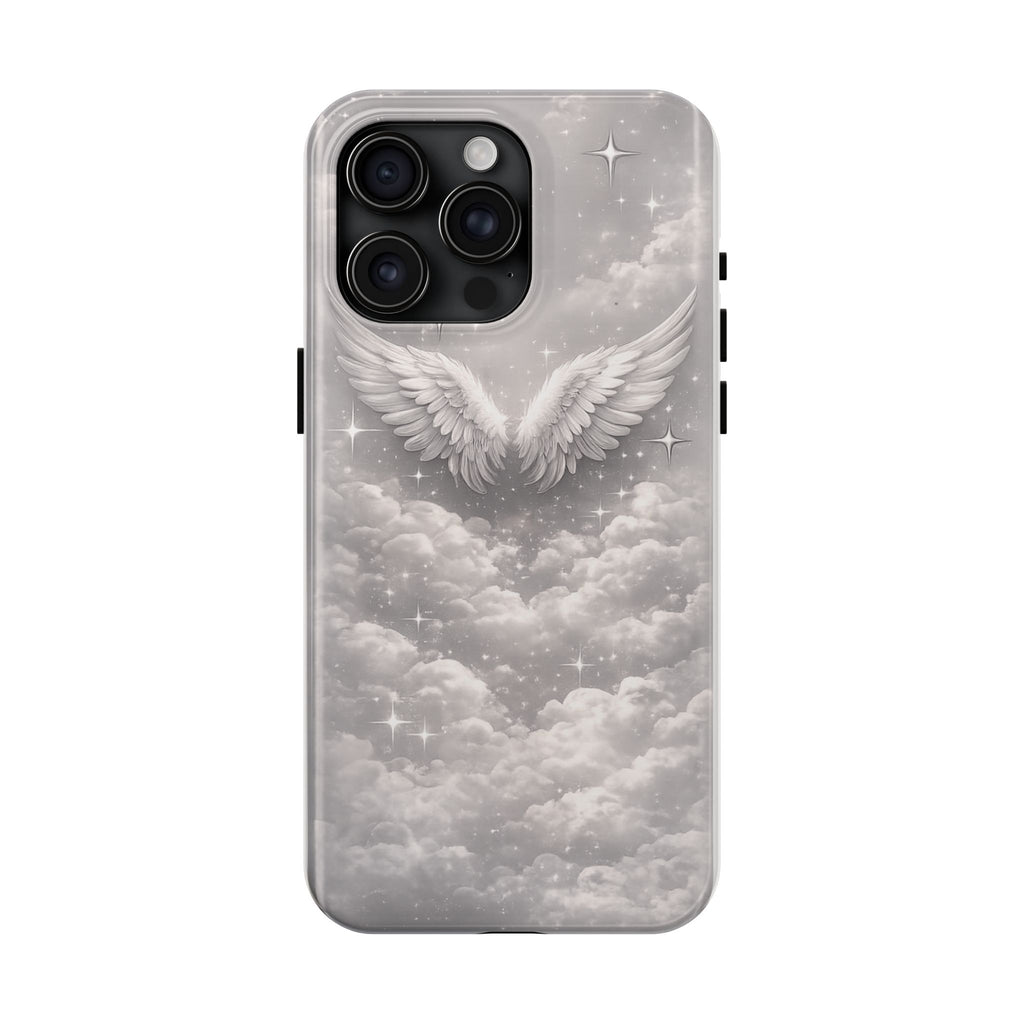 Angel Wings Cloud Tough Phone Case — Protective iPhone Case with Heavenly Wing Design