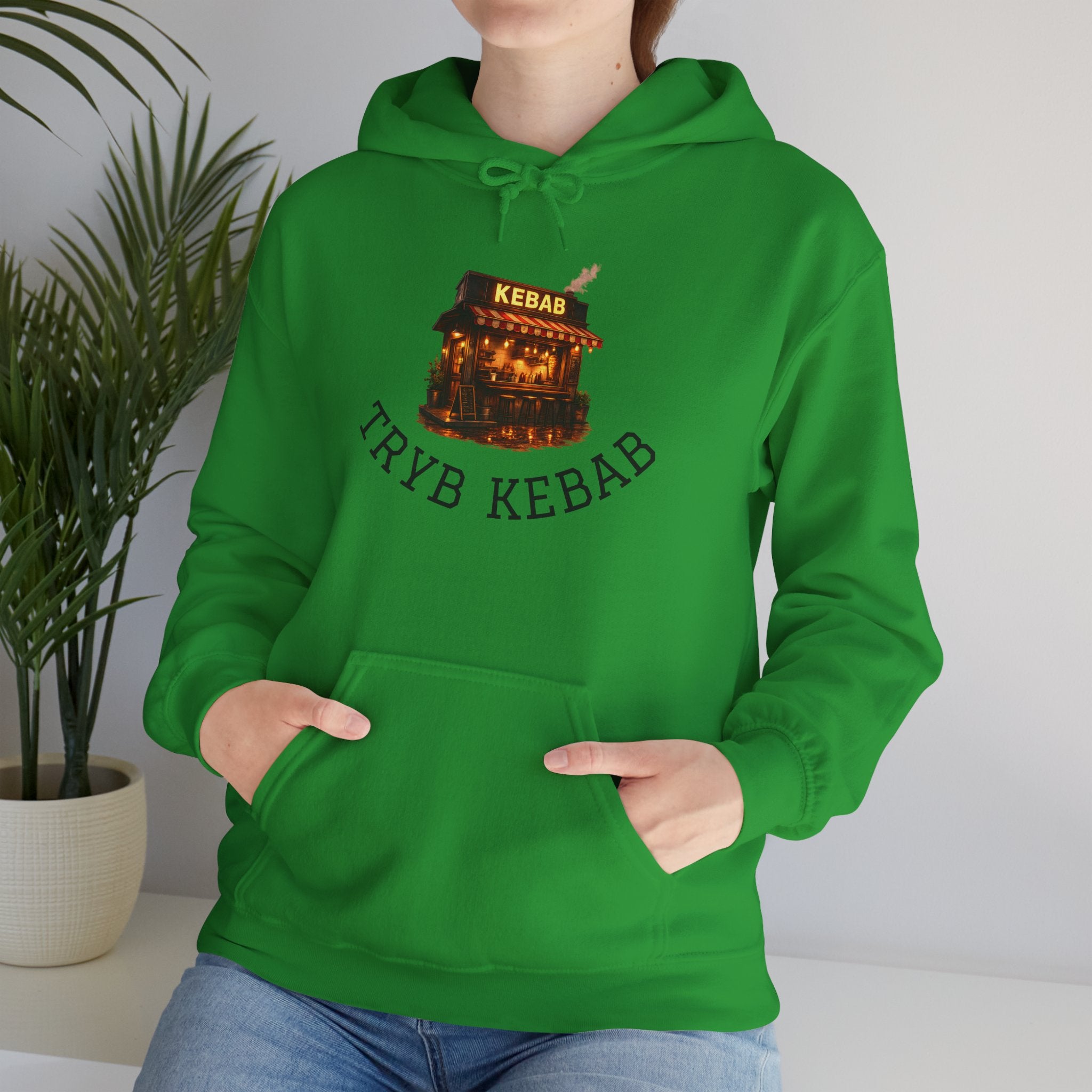 Kebab Shop Graphic Tee — 'Tryb Kebab' Street Food Wrap Illustration