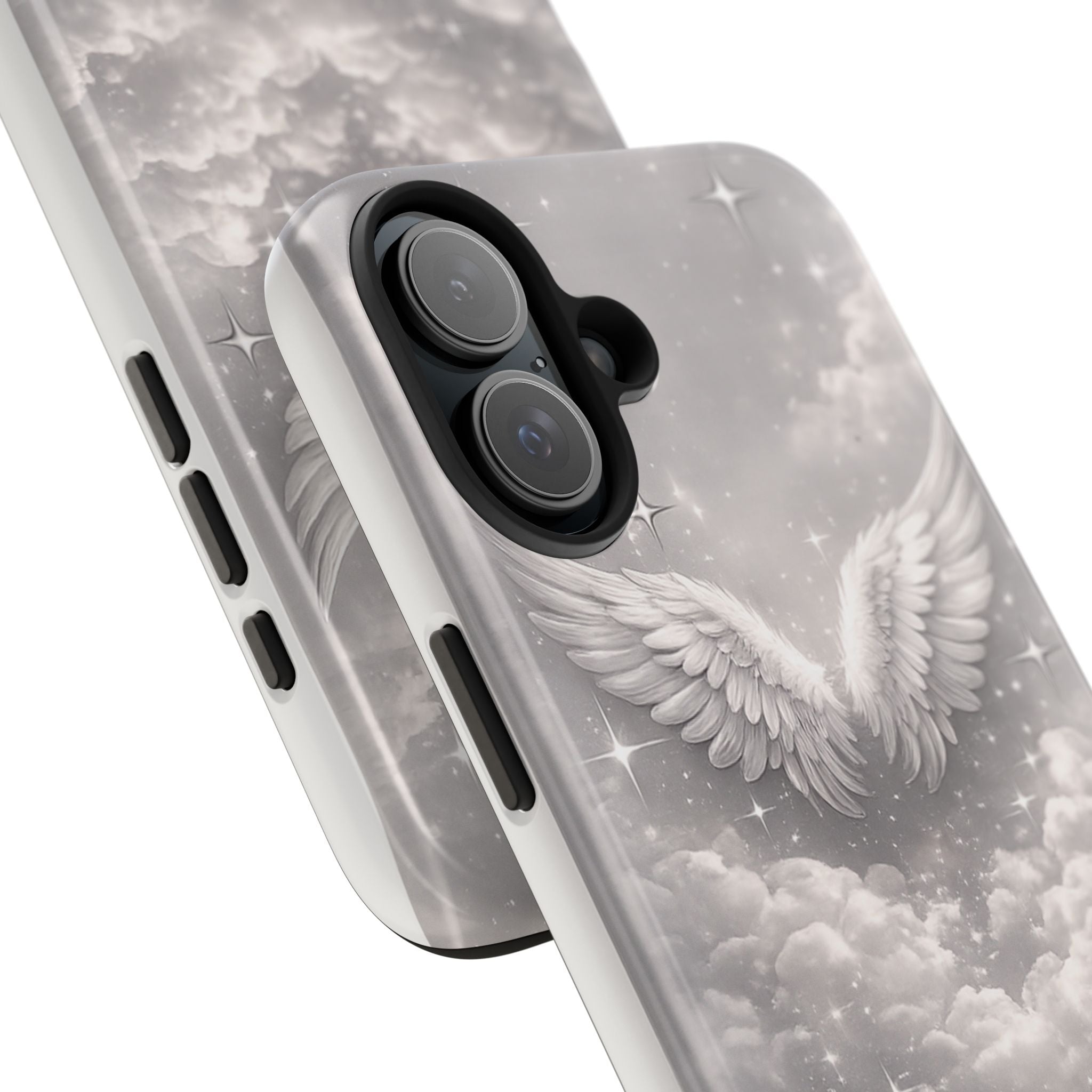 Angel Wings Cloud Tough Phone Case — Protective iPhone Case with Heavenly Wing Design