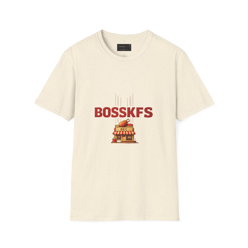KFC-Inspired 'BOSSKFS' Fried Chicken T-Shirt — Fast Food Graphic Tee (low price)