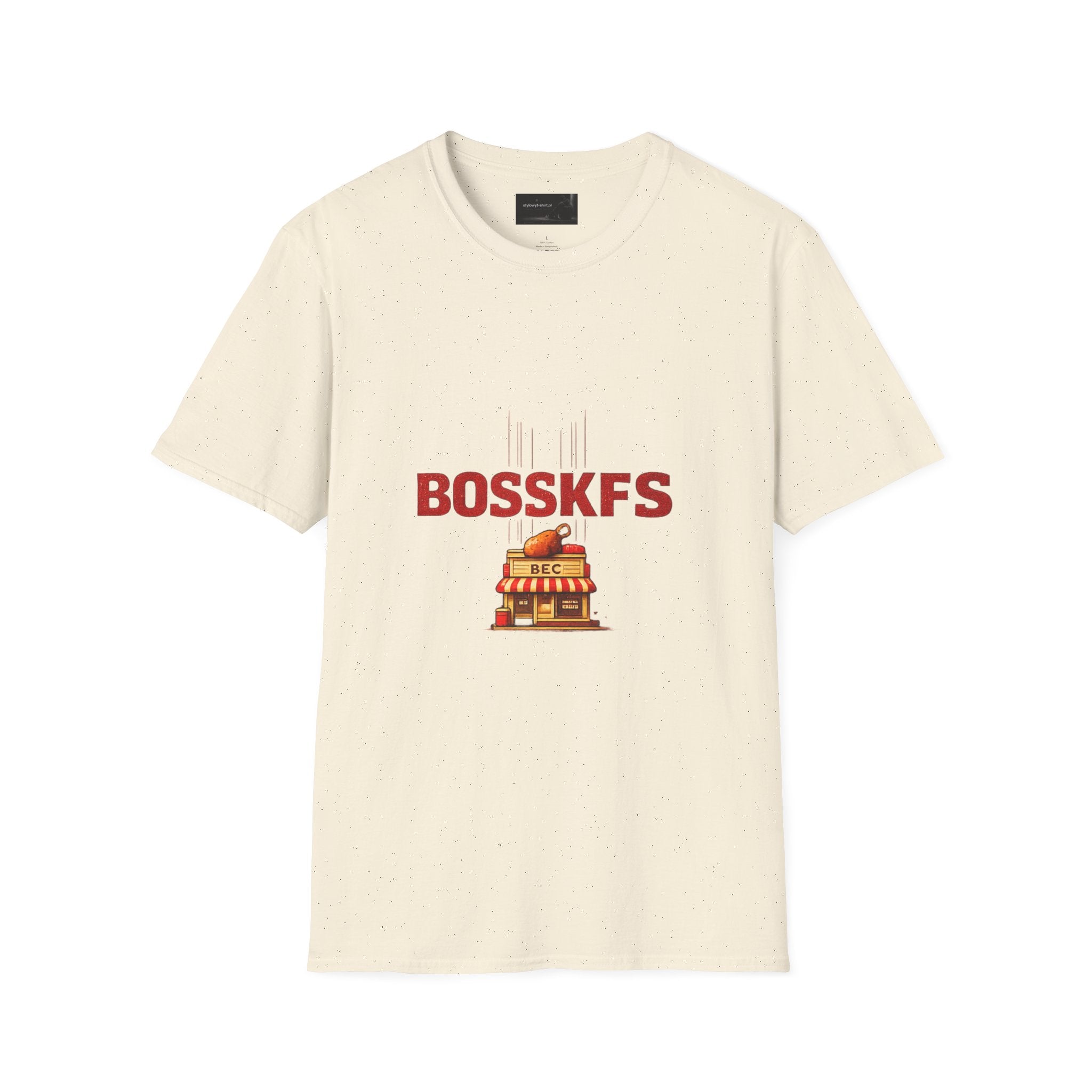 KFC-Inspired 'BOSSKFS' Fried Chicken T-Shirt — Fast Food Graphic Tee (low price)