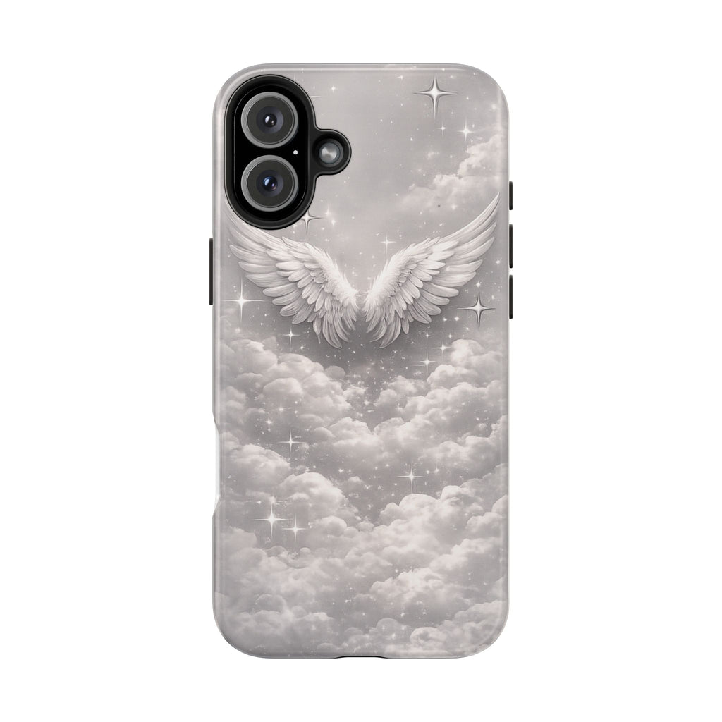 Angel Wings Cloud Tough Phone Case — Protective iPhone Case with Heavenly Wing Design