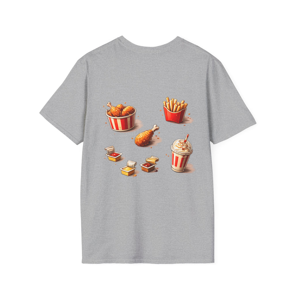 KFC-Inspired 'BOSSKFS' Fried Chicken T-Shirt — Fast Food Graphic Tee (low price)