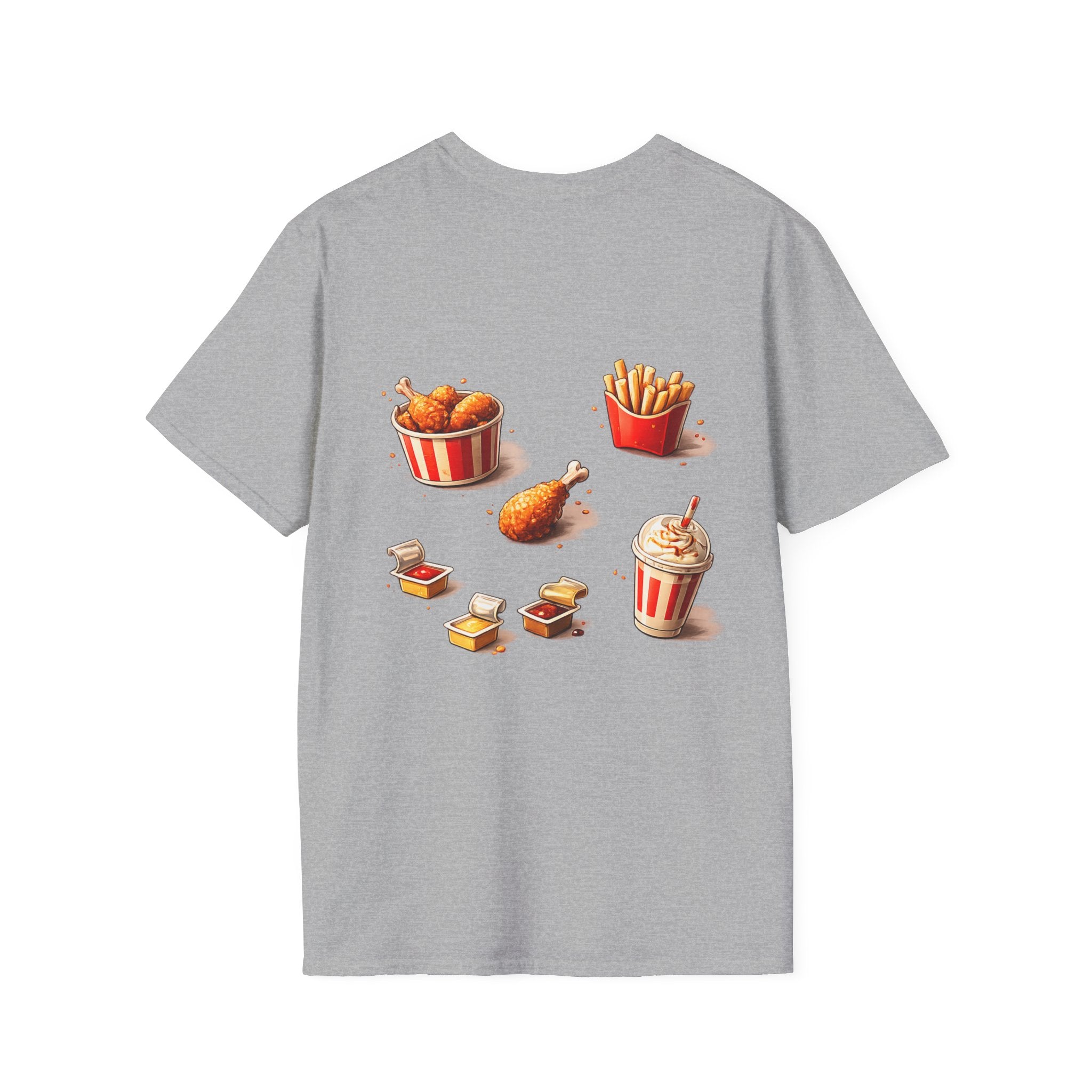 KFC-Inspired 'BOSSKFS' Fried Chicken T-Shirt — Fast Food Graphic Tee (low price)
