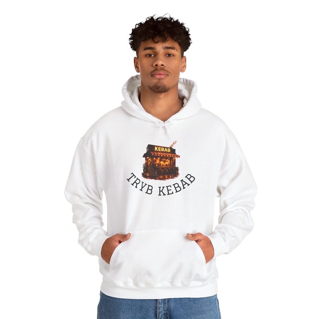 Kebab Shop Graphic Tee — 'Tryb Kebab' Street Food Wrap Illustration